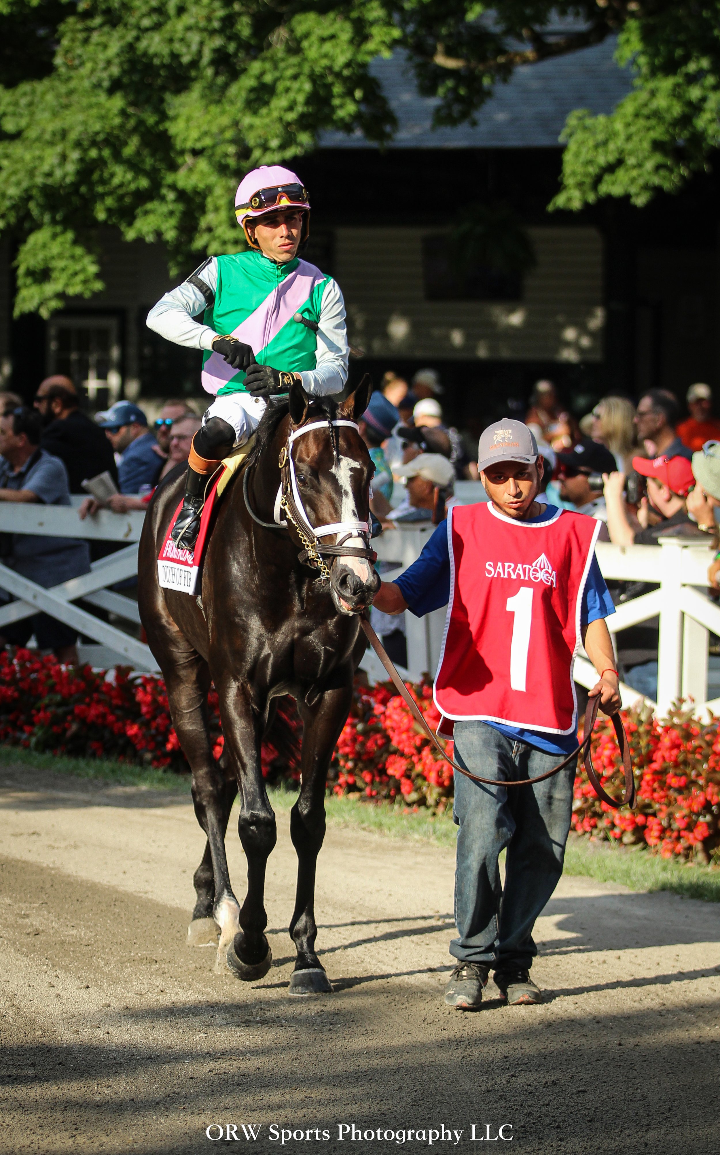 Touch of Fire and Irad Ortiz Jr 