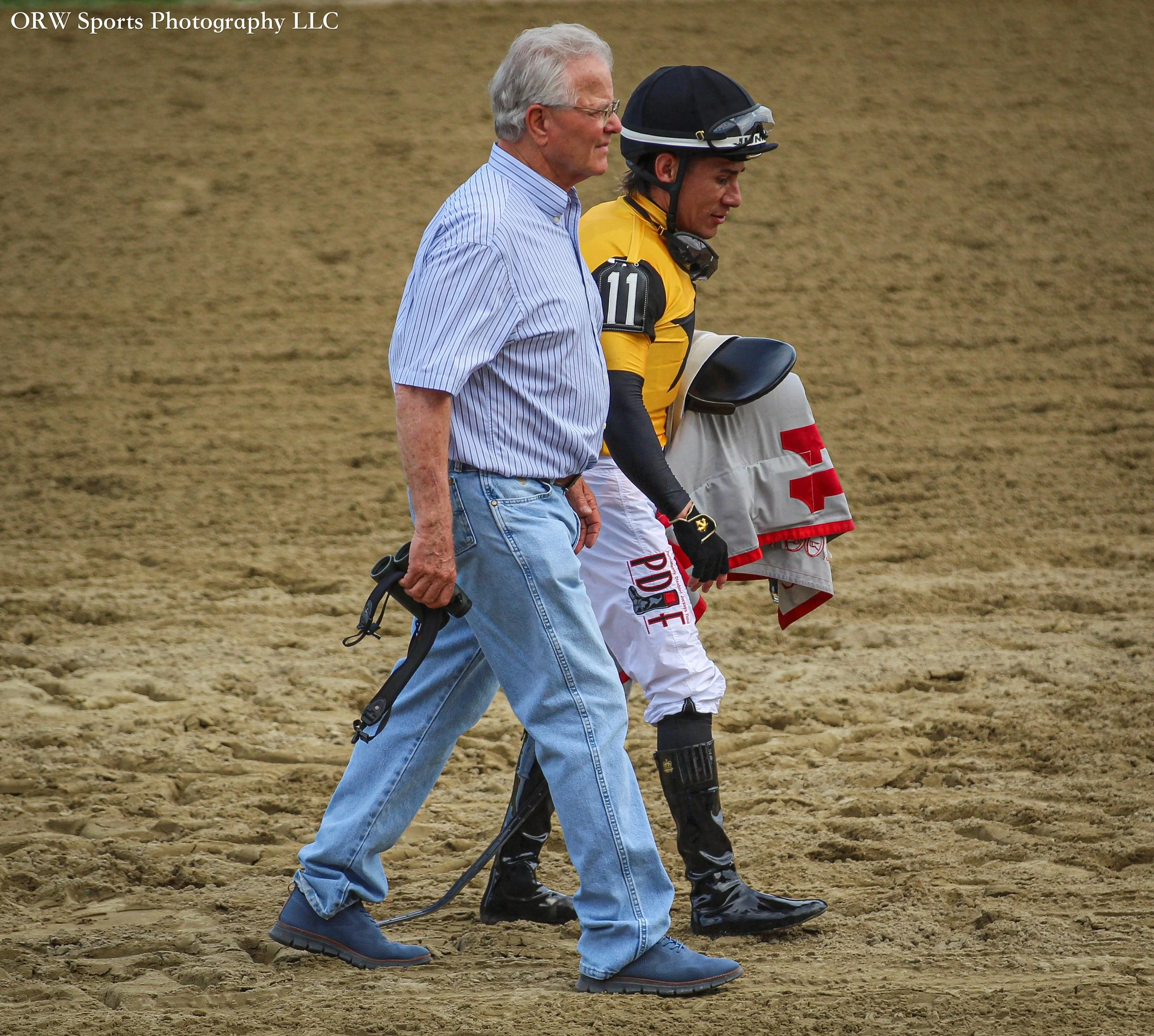 Bill Mott and Junior Alvarado 
