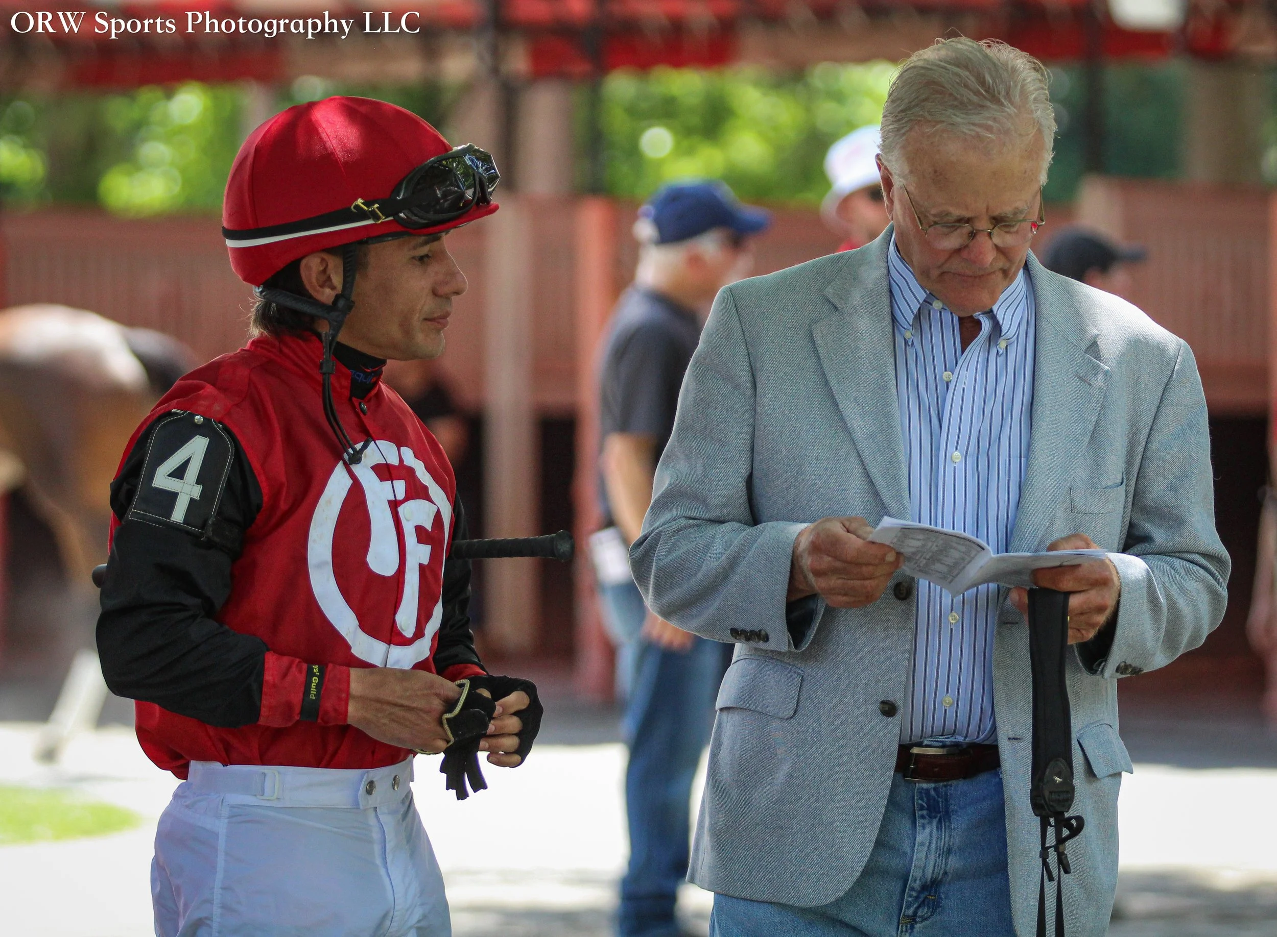 Junior Alvarado and Bill Mott 