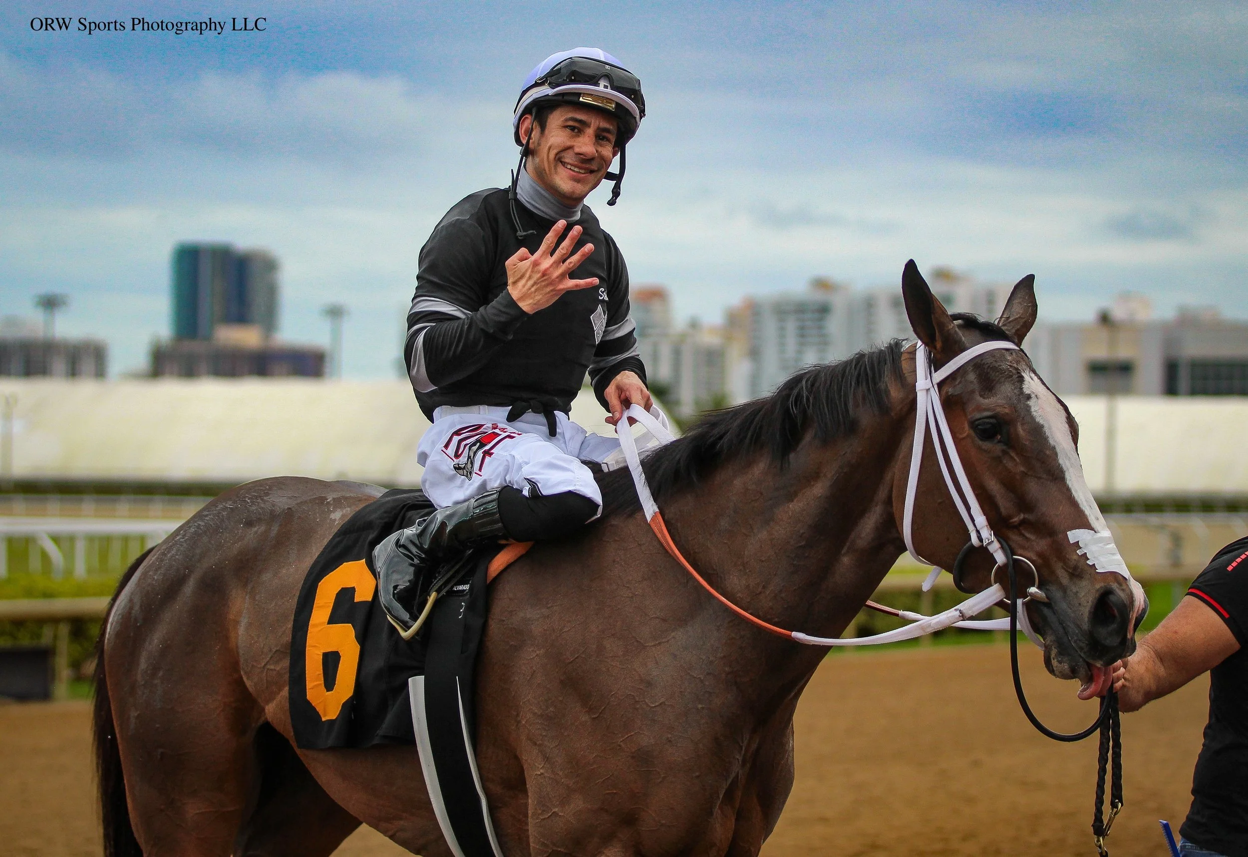 That's four wins on the card for Alvarado 