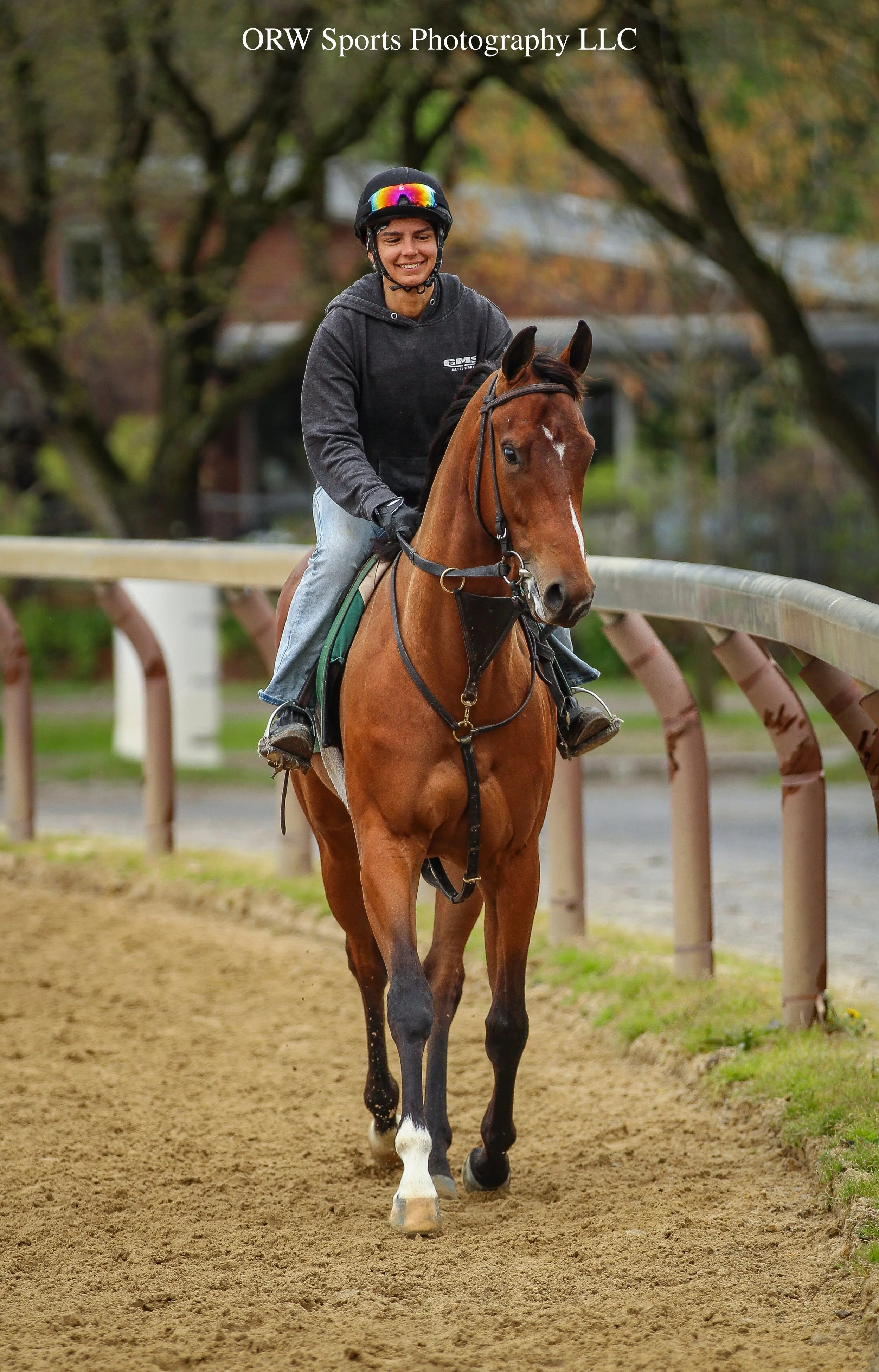 Meet Elevated. She's by Flightline out of the Into Mischief mare, Slam Dunk. I have a microshare in her through MyRacehorse. I have never owned a horse before, let alone a racehorse, but I am so excited to watch her train and hopefully race in Sarato