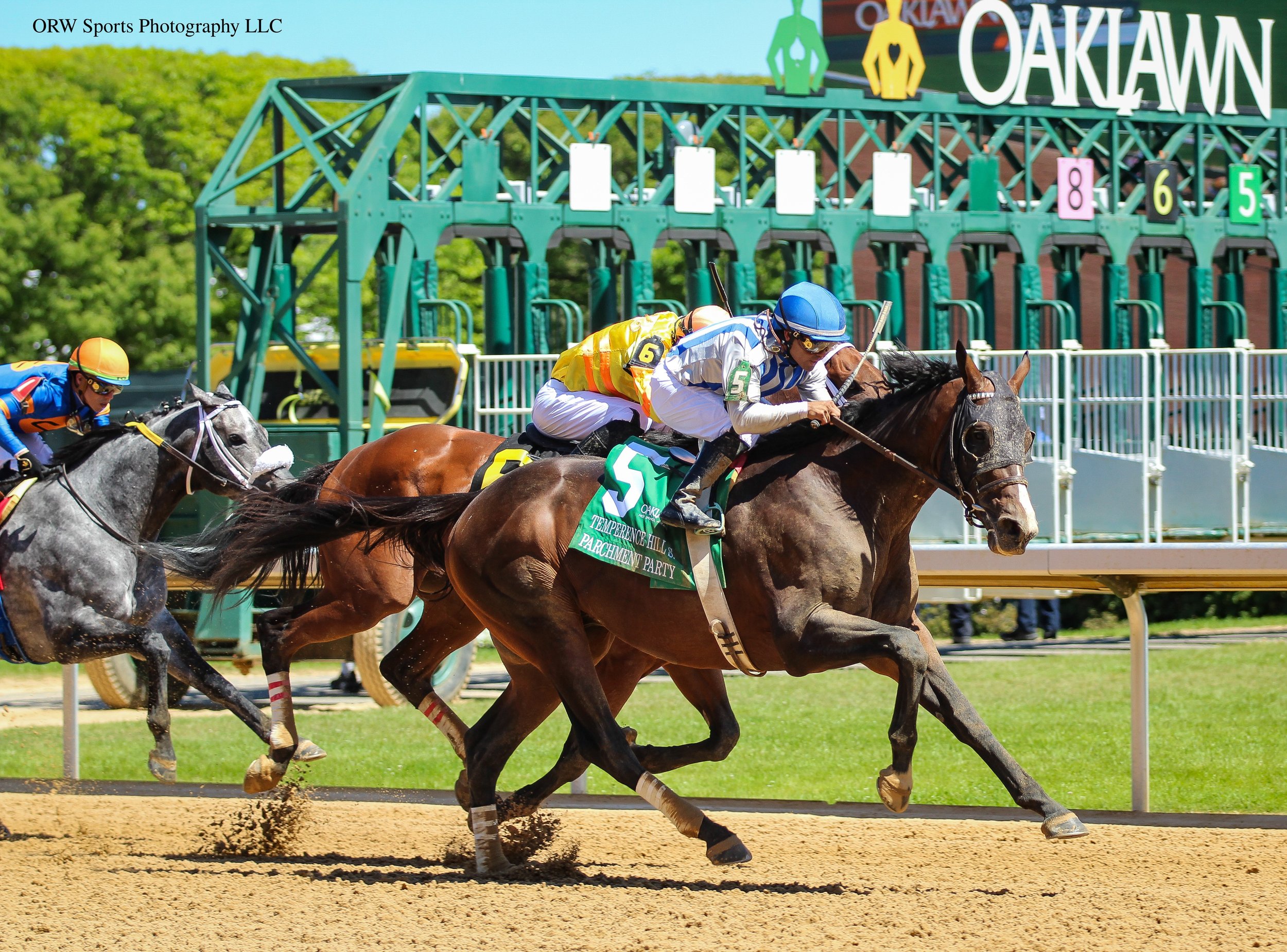 Parchment Party takes the Temperence Hill Stakes over Jokestar. 