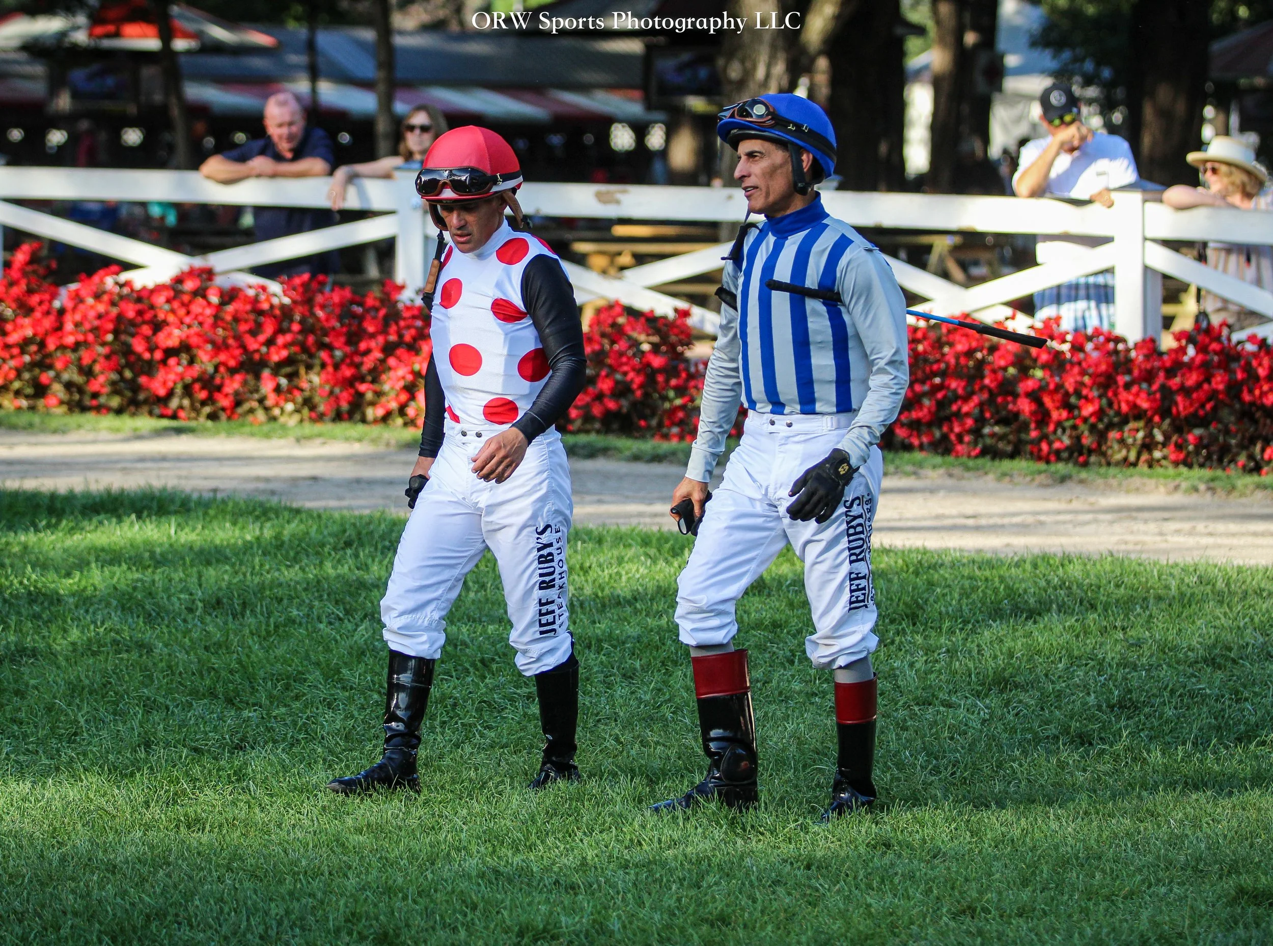 Javier castellano {Live Oak Stud} and John Velazquez {Pin Oak Stud} 