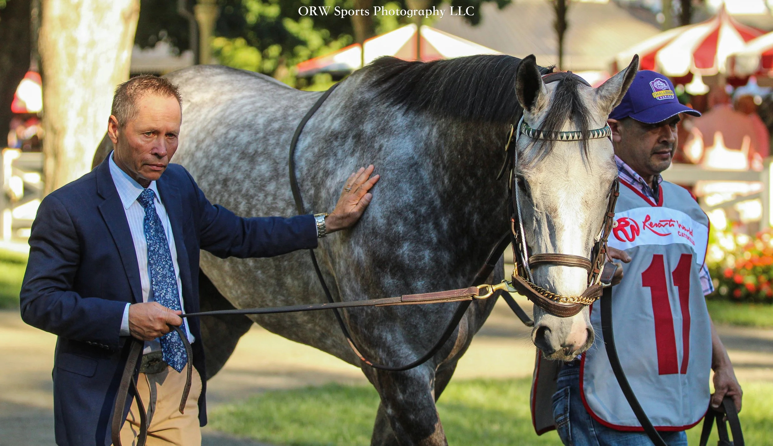Beauty Reigns is in the paddock for her second Grade 1 of her career. She ran third the in the Test Stakes last year. 
