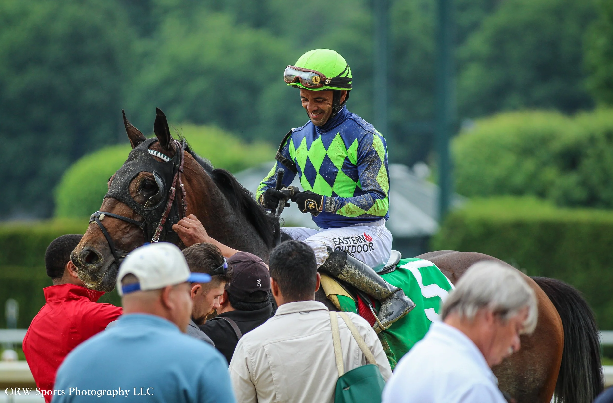 Resilience ran a strong fourth in the second race of the day. 