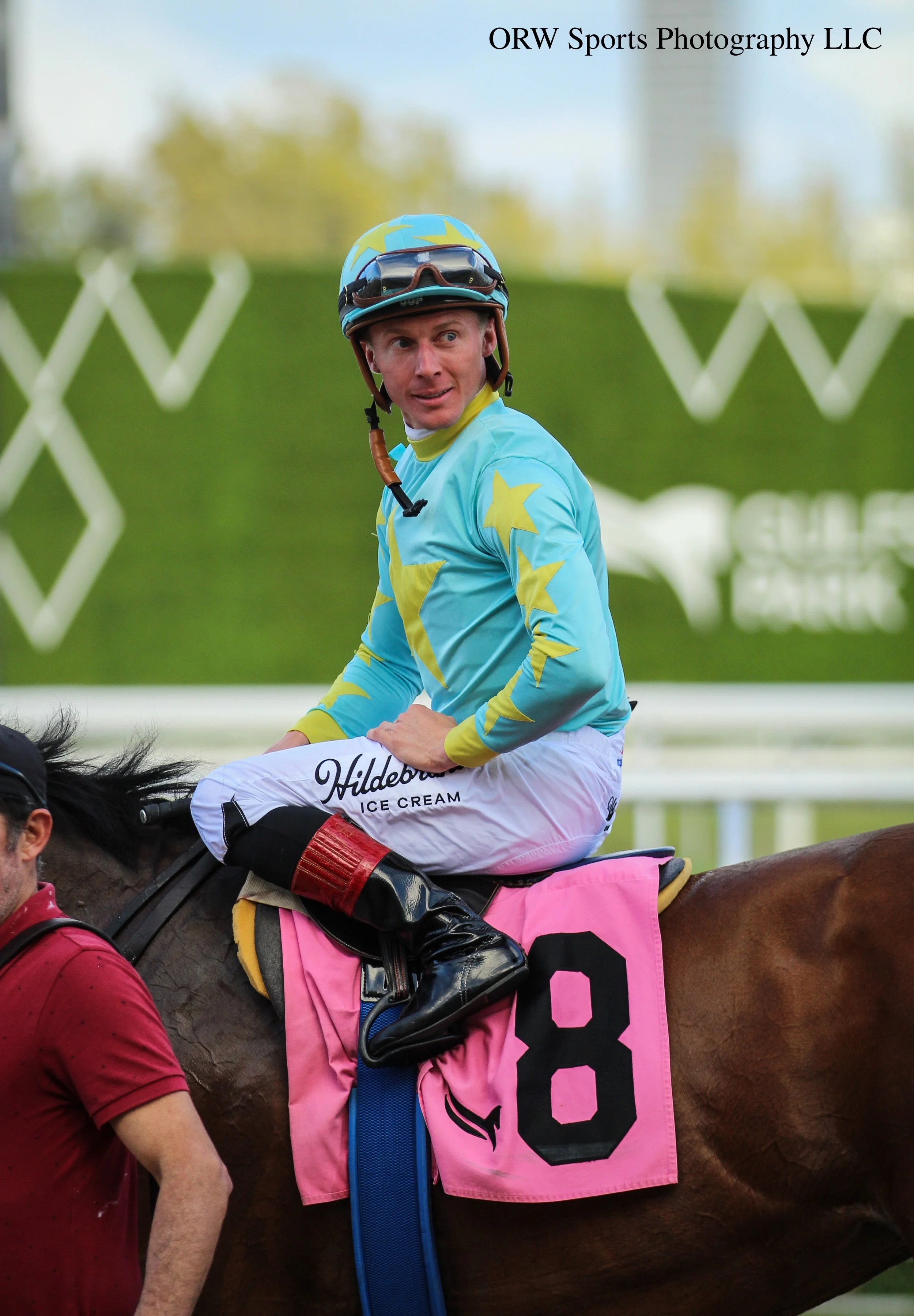 After being involved in a riding accident where he sustained multiple cracked ribs, a collapsed lung, and even losing a kidney, Dylan Davis returned to winning form Thursday evening at Gulfstream Park 