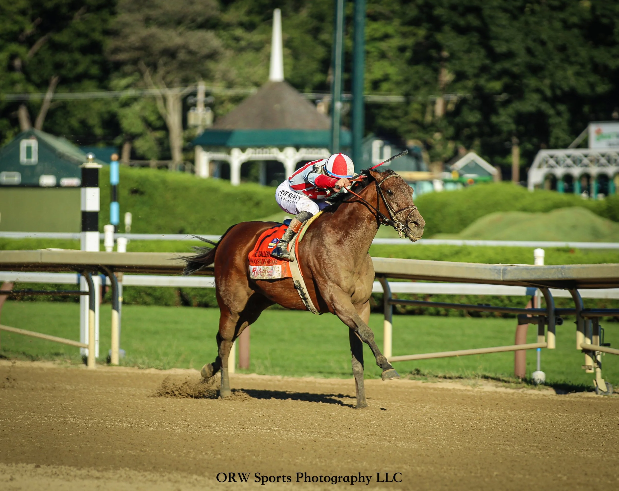 Ways and Means puts on another dazzling top level performance in the Grade 1 Ballerina Stakes. 