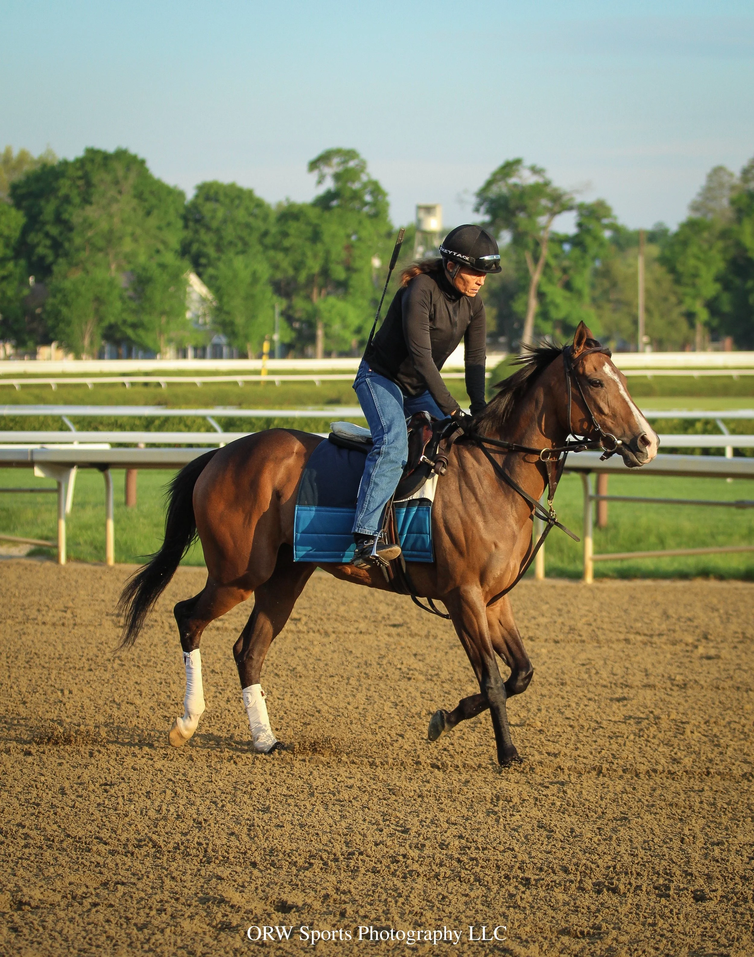 Lisa Bartkowski aboard one of her trainees