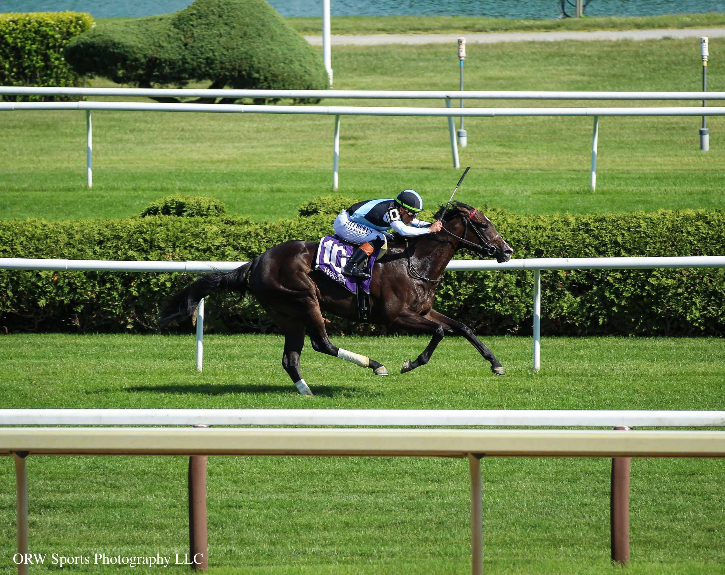 Roja earns her first stakes win in the Grade 2 Intercontinental Stakes. Irad Ortiz Jr aboard for trainer Graham Motion.