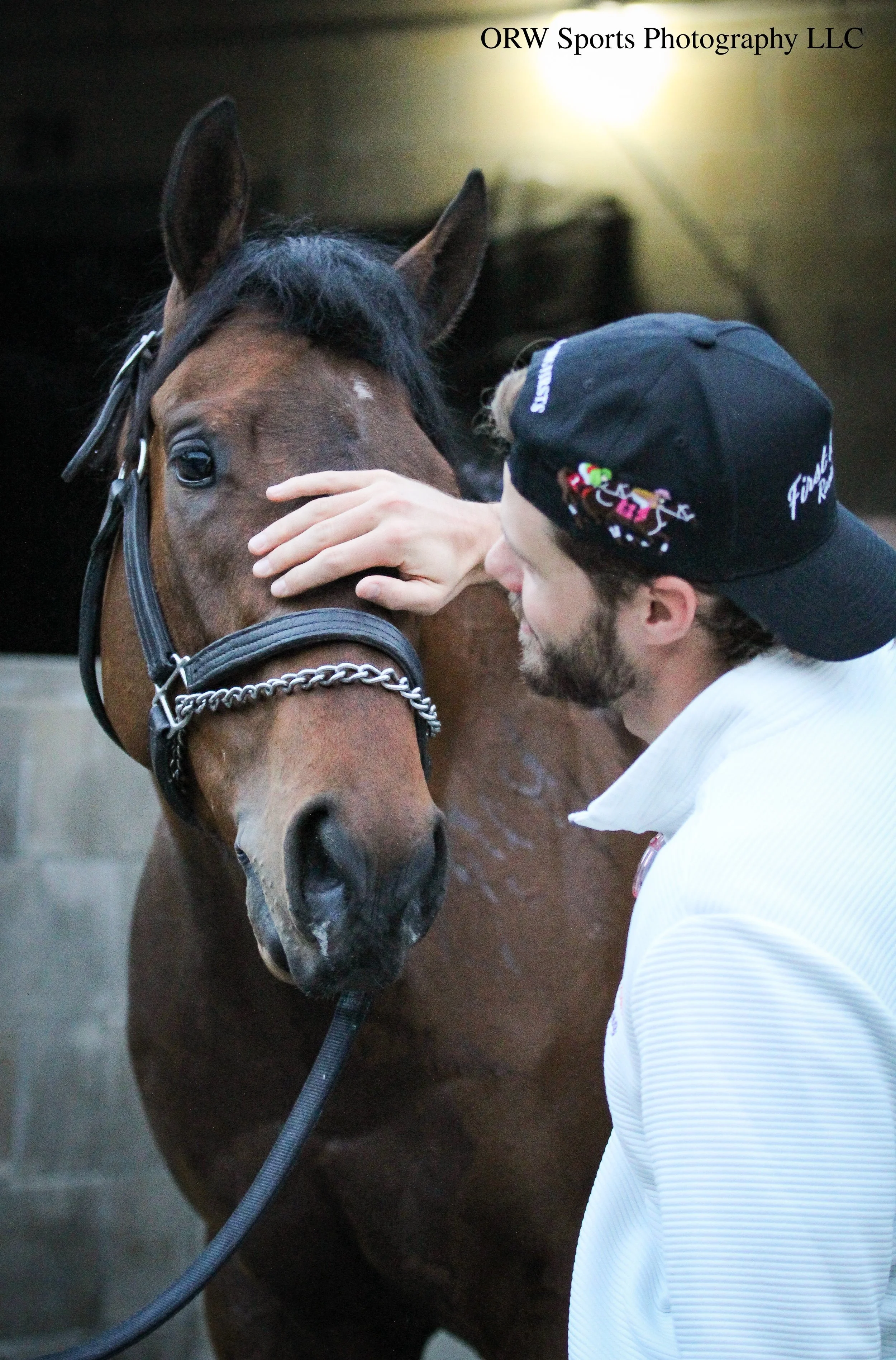 First Rodeo Racing CEO Matt Scull with Two Seven O. 
After I returned from my first trip to Gulfstream Park, I was hired by FRR as a content creator and photographer. I've joined the stable and their friends to watch the Arkansas Derby and our very o