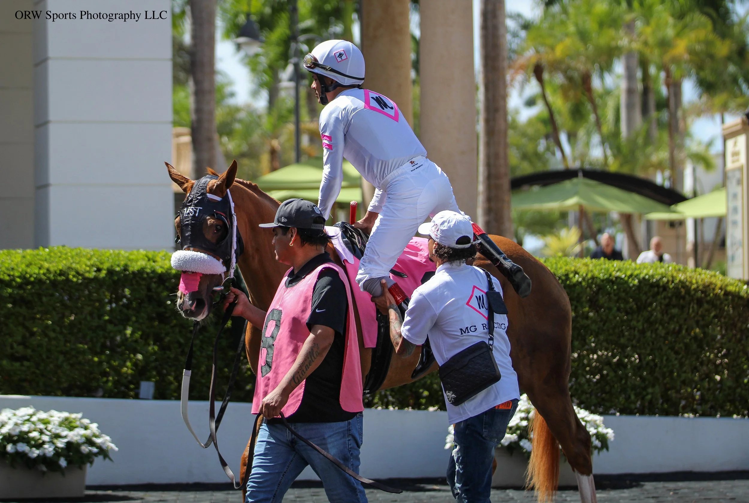 Joseph Santiago gives the leg up for Shaun Bridgmohan on Street Sue 