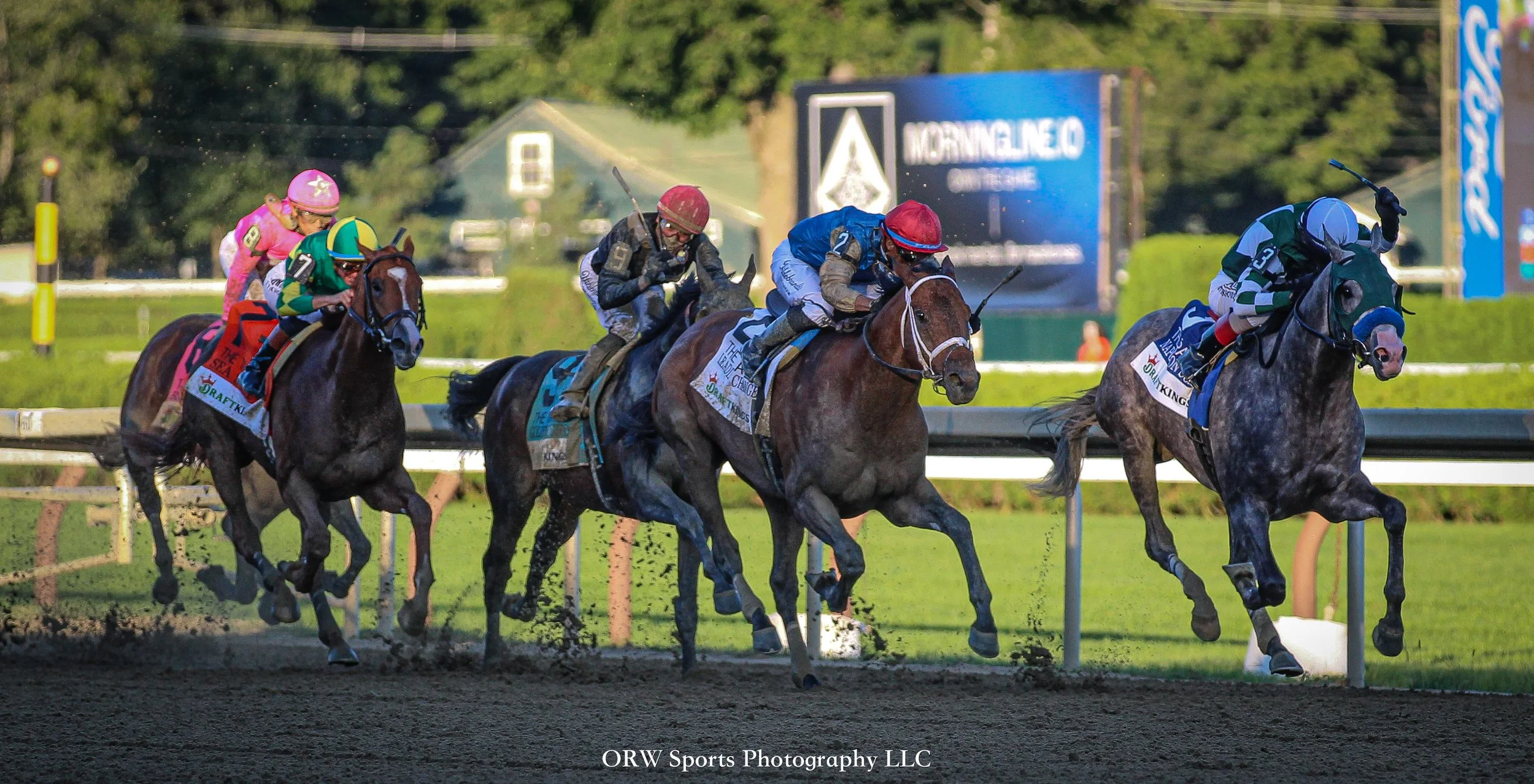 Leading Change, in only his third start, is running the race of his life.