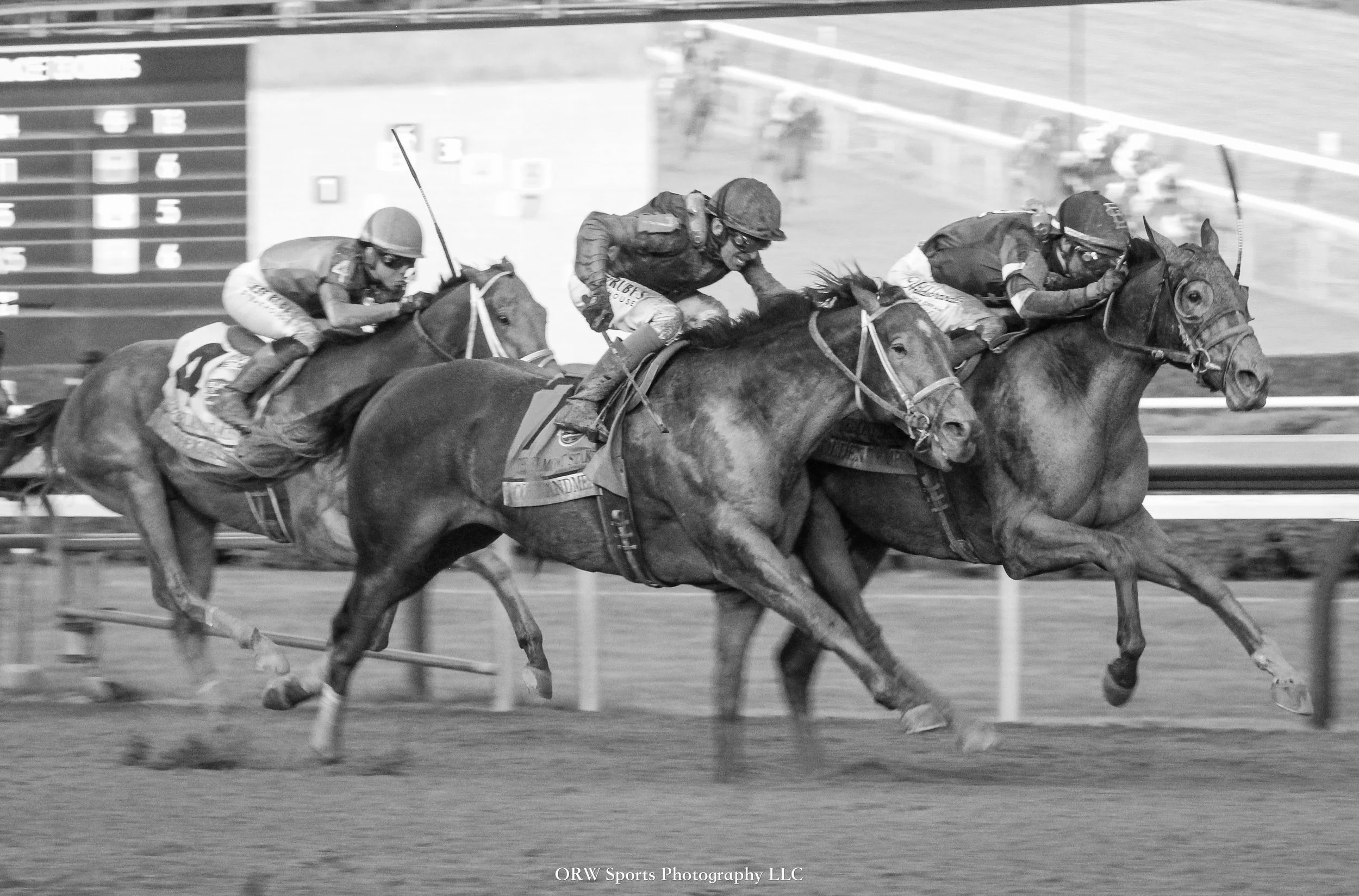 Golden Tempo (right) puts on yet another dazzling performance in the Belmont Stakes. Jose Ortiz aboard for the history-making trainer Cherie DeVaux. 