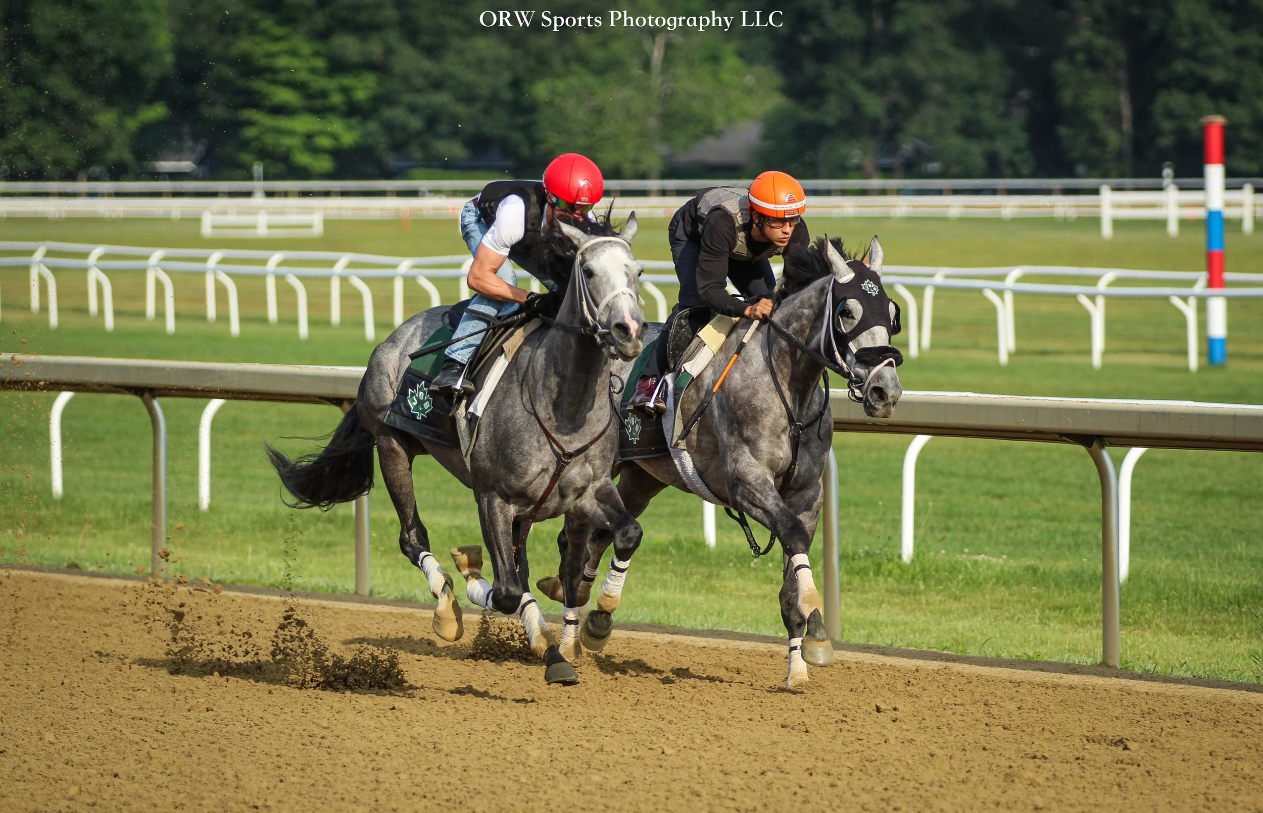 James Begg trainees. Dylan Davis (red) and Edgard Zayas (orange) aboard