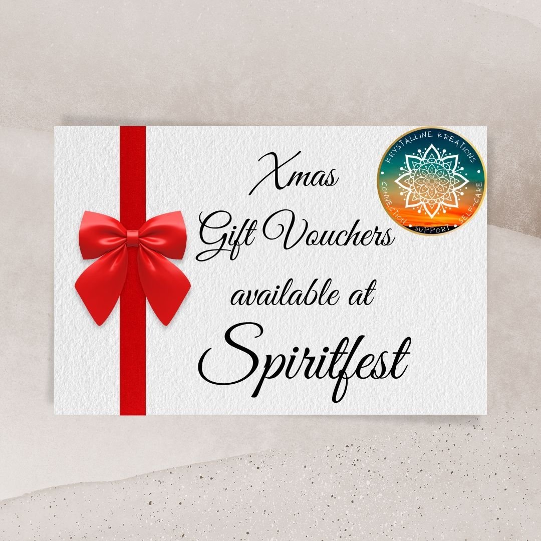 🎉 Exciting Announcements for Spiritfest This Saturday! 🎉

I&rsquo;m thrilled to share some special offers available only at Spiritfest this Saturday! 

🎁 Gift Vouchers Now Available! 🎁
Just in time for the holiday season, I&rsquo;m offering gift 