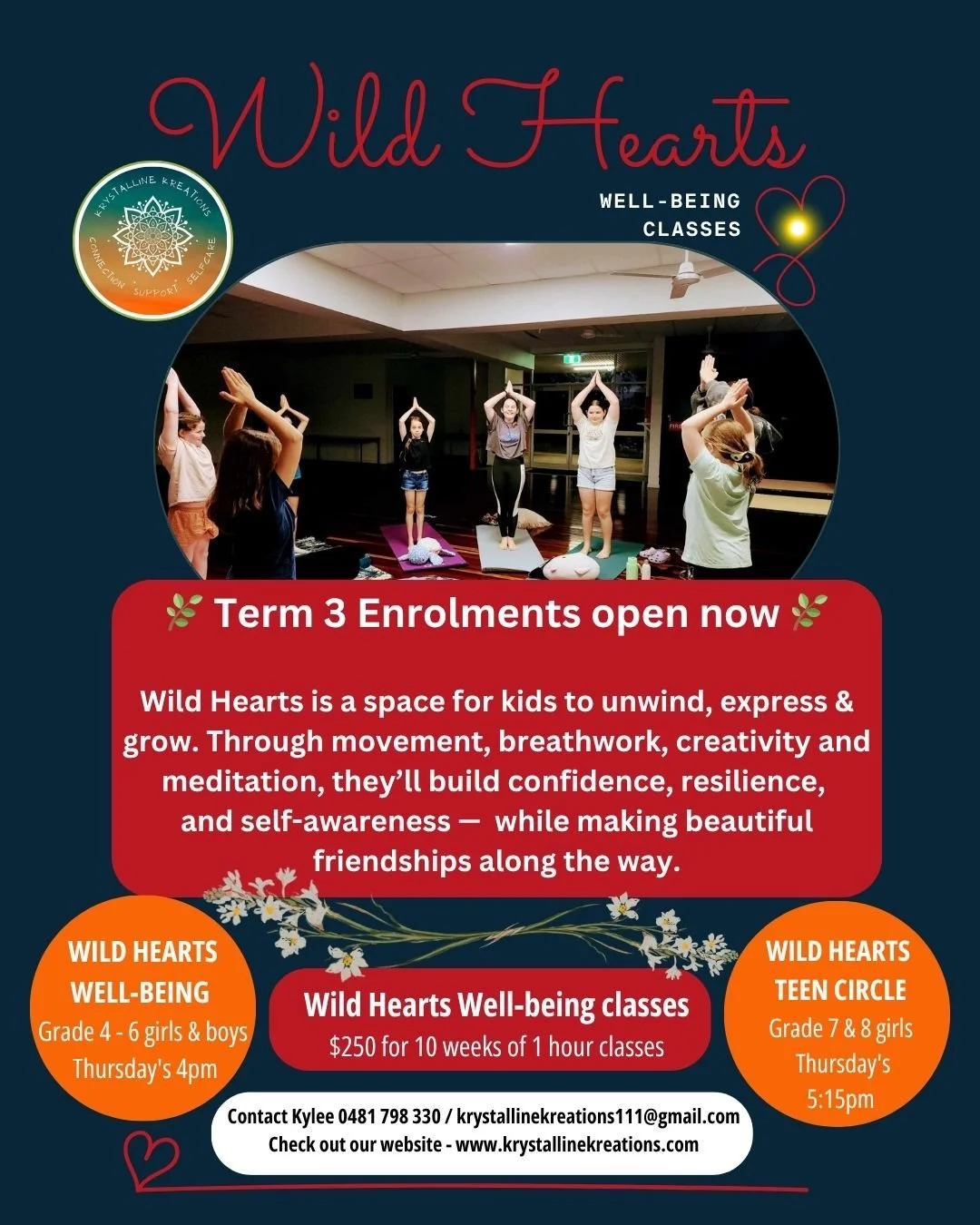Thursday’s 4pm class Wild Hearts Well-being