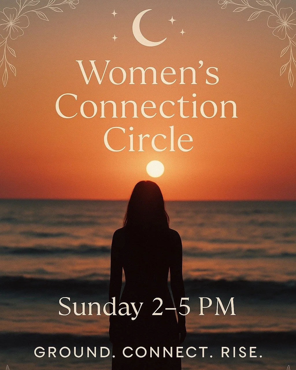 ✨ Women&rsquo;s Connection Circle &ndash; This Sunday, 16th November | 2&ndash;5pm ✨

Under the trees, overlooking the ocean, we gather again 🌿
A space for women to pause, breathe, connect, and come home to themselves.

These past few months have br