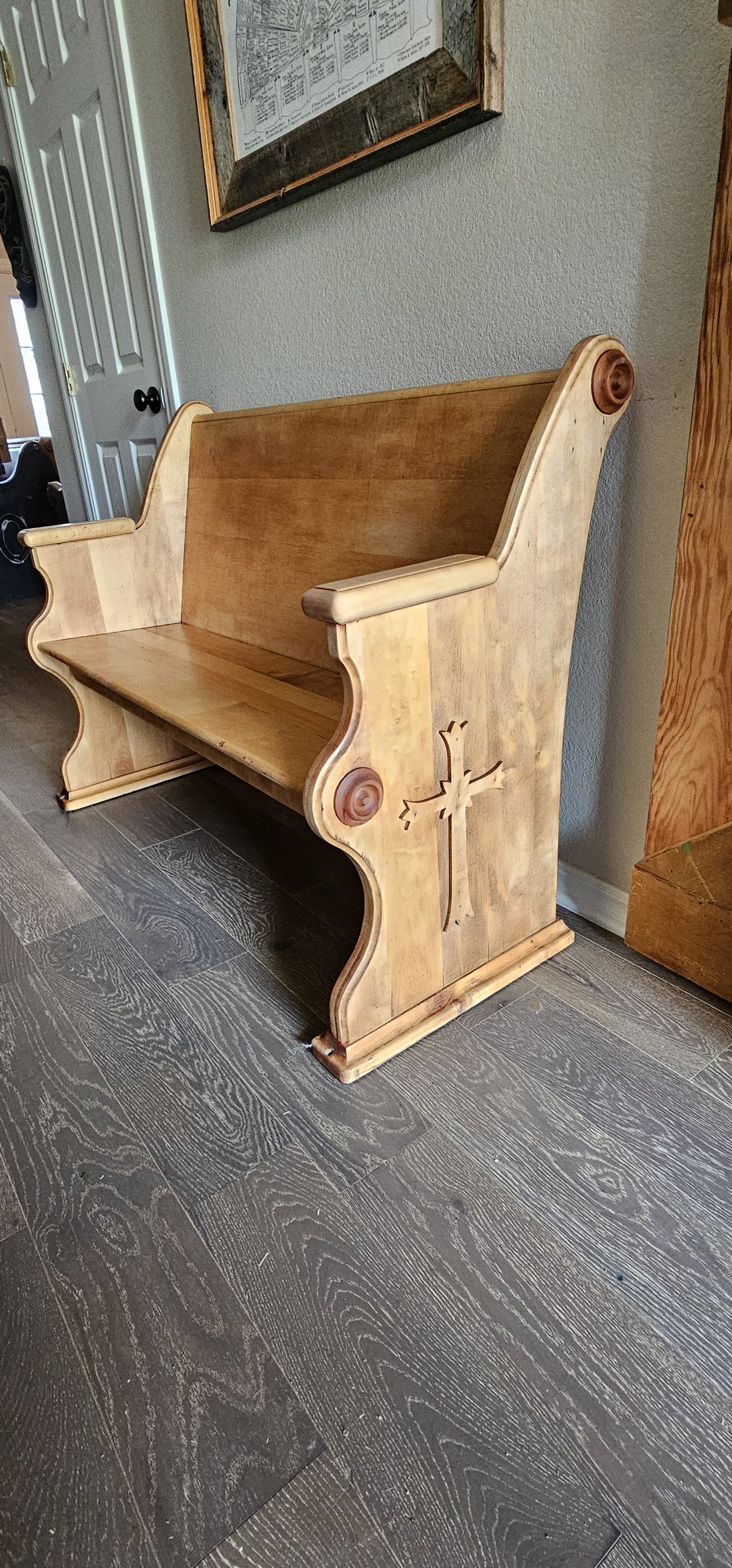 1883 Pew from St John's Catholic Church