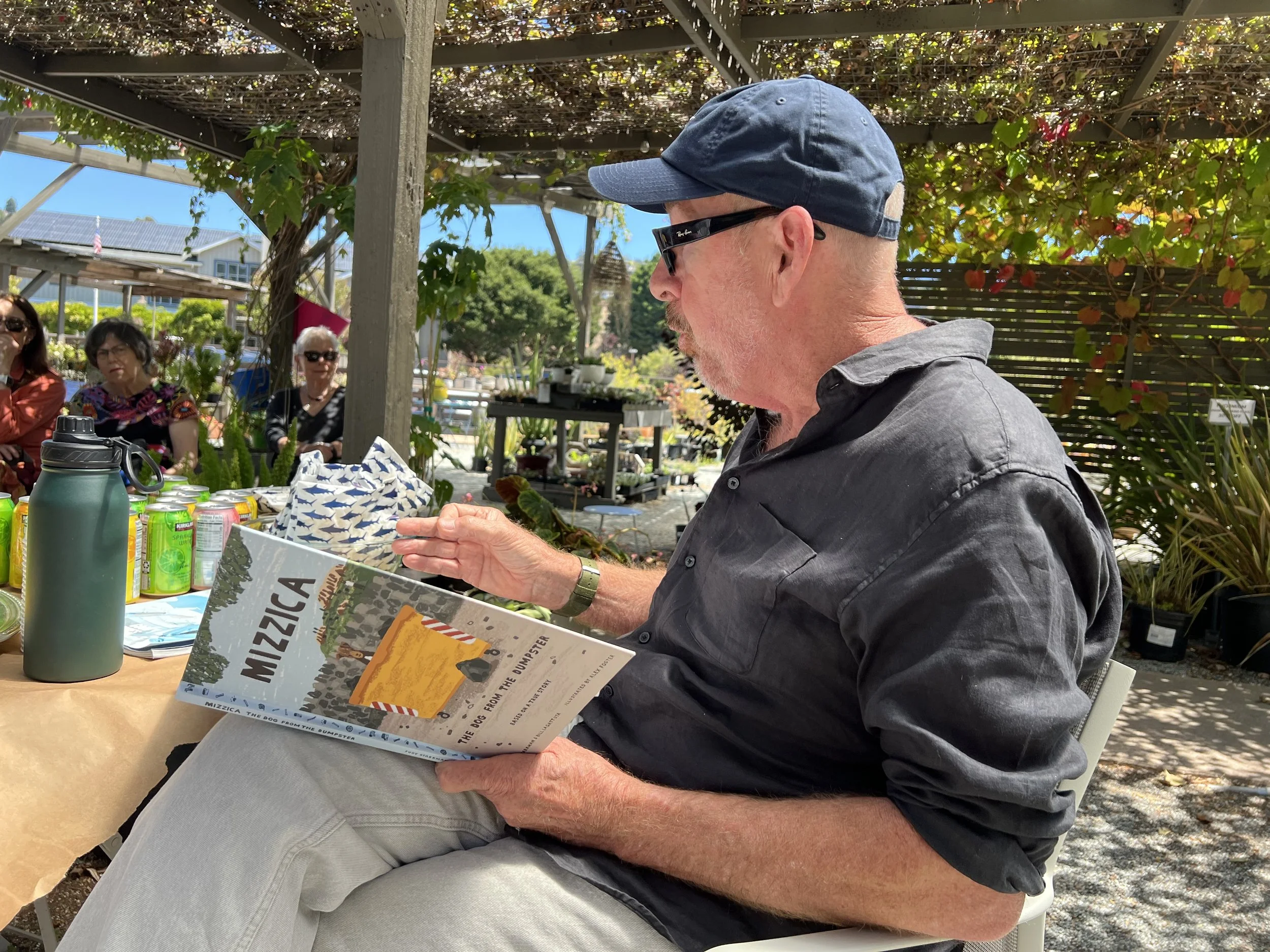 Book reading with Italian Students! Tiburon, CA.