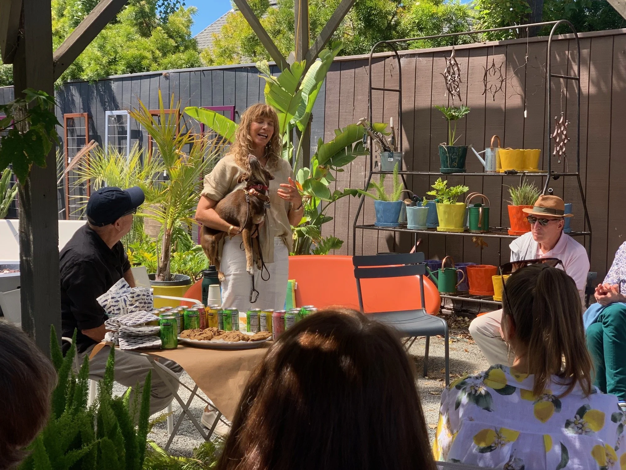 My first book reading! Tiburon, Ca.