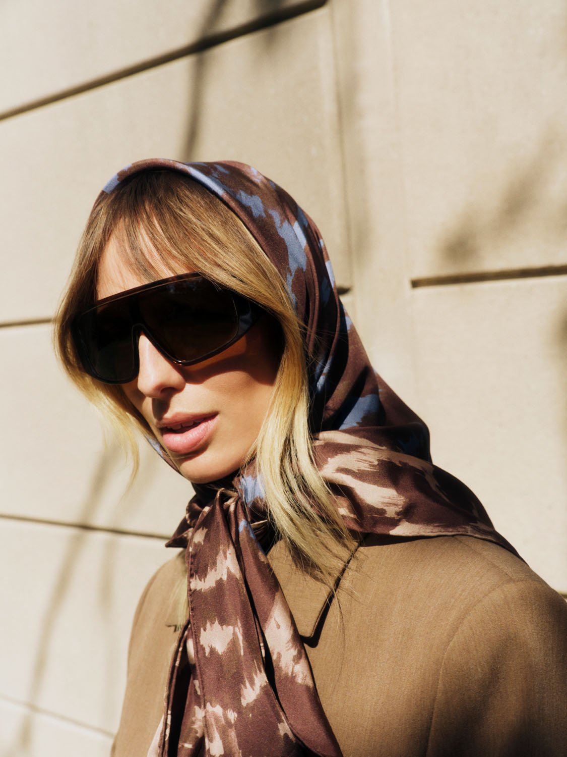 Animal Print Silk Scarf