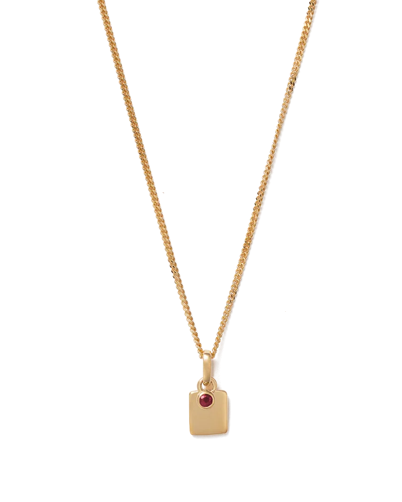 Engravable Birthstone Necklace