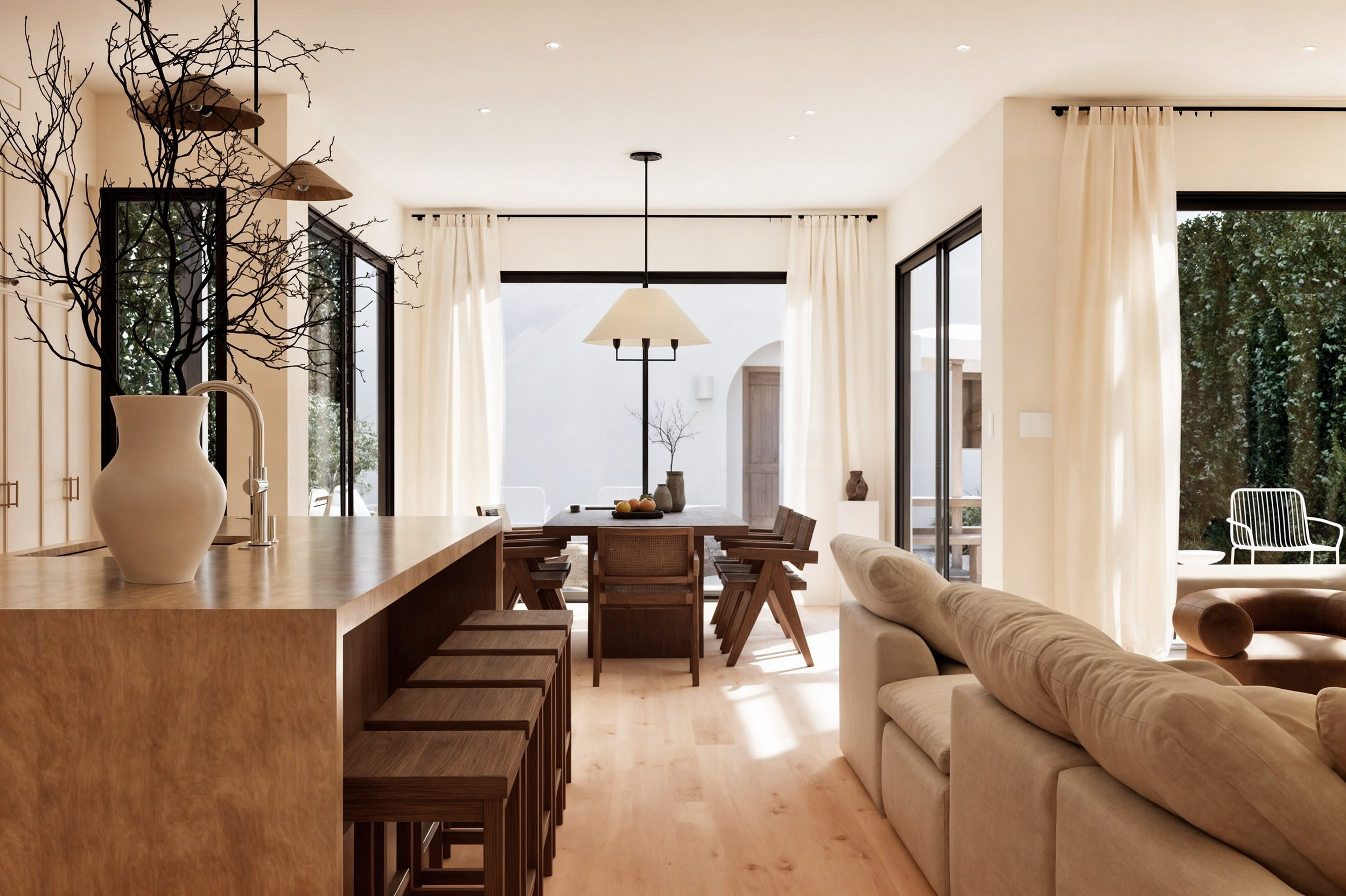 Kitchen design and dining area by Go Nuts Design