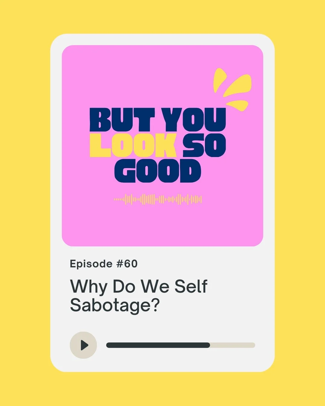 ✨ New Episode Alert! ✨

Episode 60: Why Do We Self-Sabotage? 🎙️

Ever found yourself putting things off, avoiding what matters, or making choices that don&rsquo;t actually serve you &mdash; even though you know better? Yep&hellip; that&rsquo;s self-