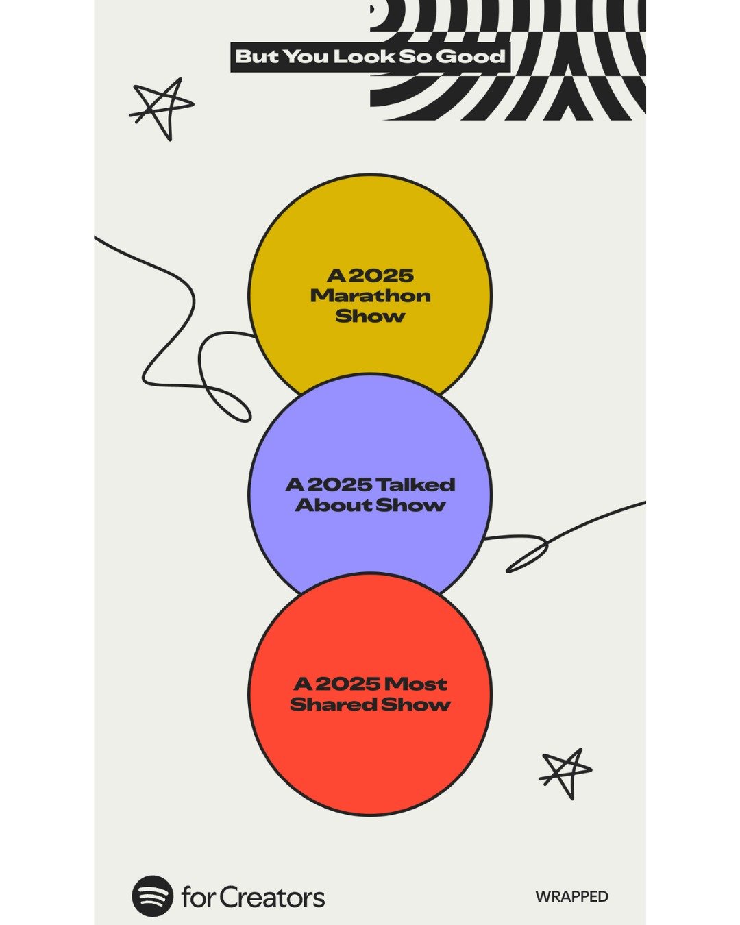 🎧✨ Our Spotify Wrapped for Creators is IN&hellip; . ✨🎧

You guys&hellip; WHAT. A. YEAR.

Here are the stats that blew our minds:

🏆 2025 Marathon Show
You listened to us longer than 93% of all other shows on Spotify.
(We talk a lot&hellip; and app