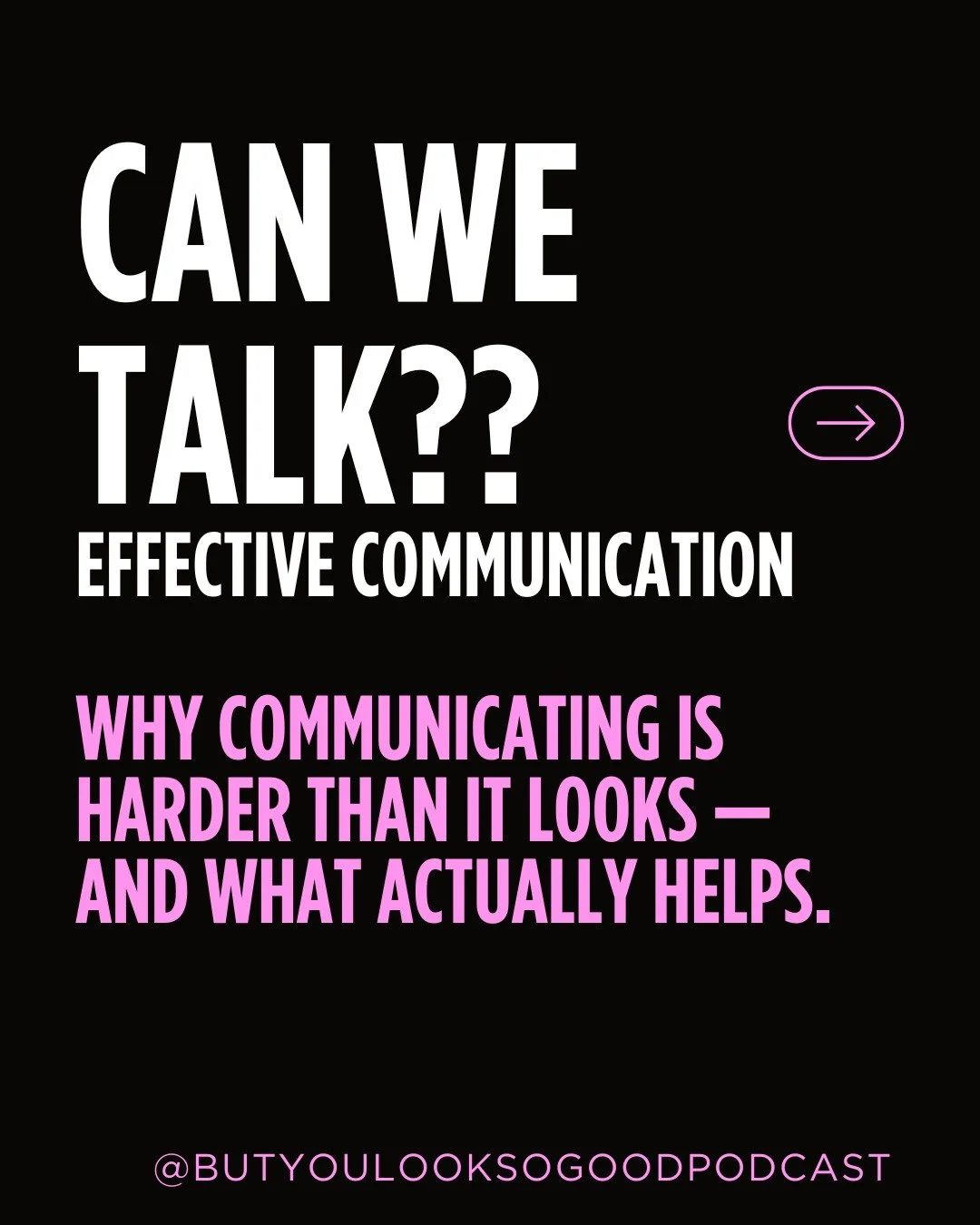 💬 Communication isn&rsquo;t always cute&hellip; but it is powerful.

Talking is easy &mdash; truly communicating?
That&rsquo;s a whole different skill set.

Fatigue, brain fog, stress, old baggage, fear of conflict&hellip; all of it can make even si
