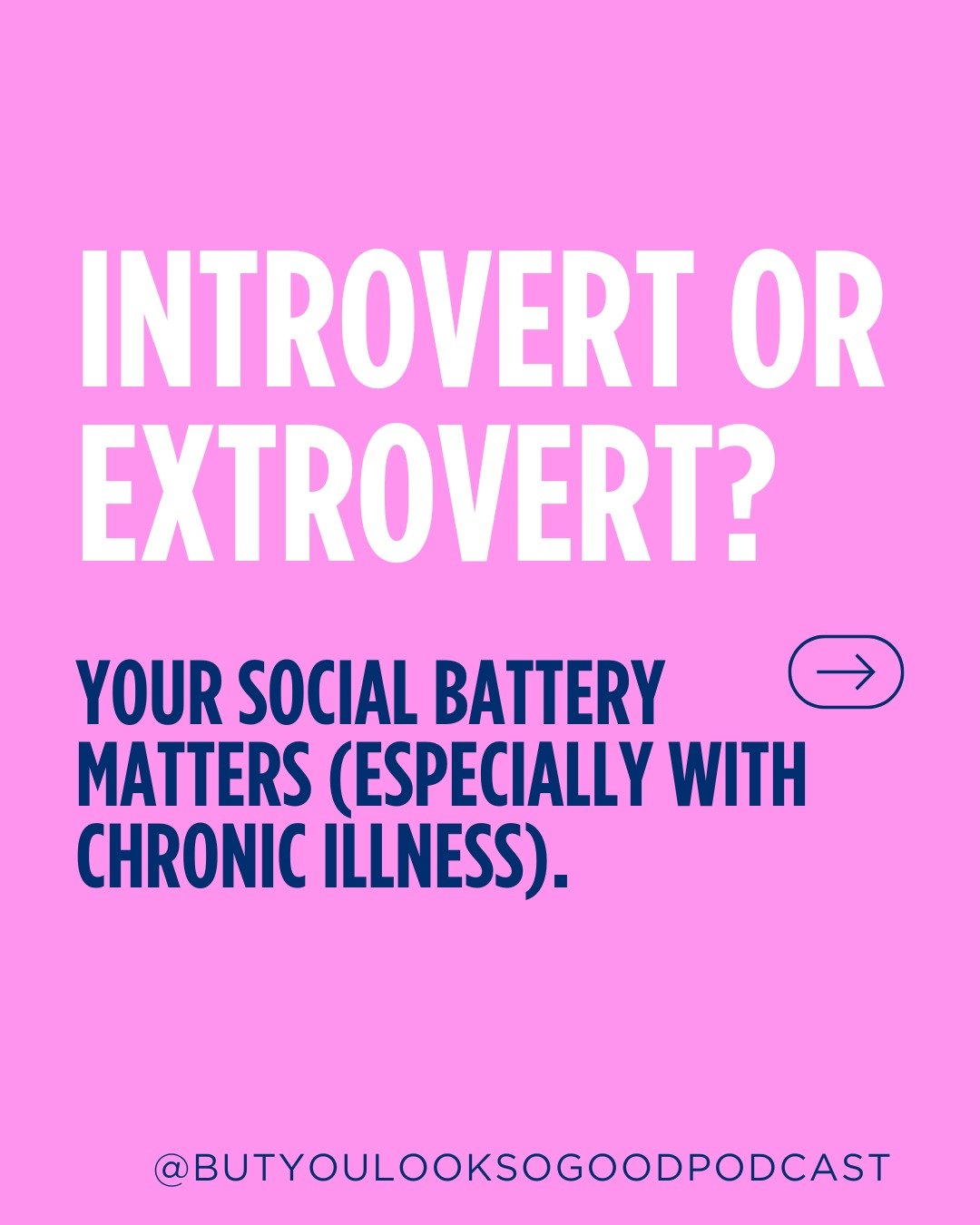 🧠 Introvert or extrovert &mdash; your social battery matters.
And when you&rsquo;re living with a chronic health condition, it often matters even more.

So many people tell us they feel confused, guilty, or &ldquo;not like themselves&rdquo; anymore 