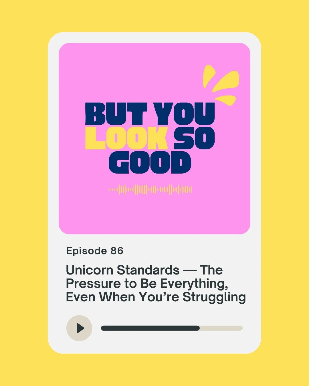 ✨New Episode ✨- Unicorn Standards 🦄

The pressure to hold it all together, keep achieving, and be &ldquo;fine&rdquo; even when your body is anything but.

In this episode, we talk about something we call unicorn standards &mdash;the invisible, unrel