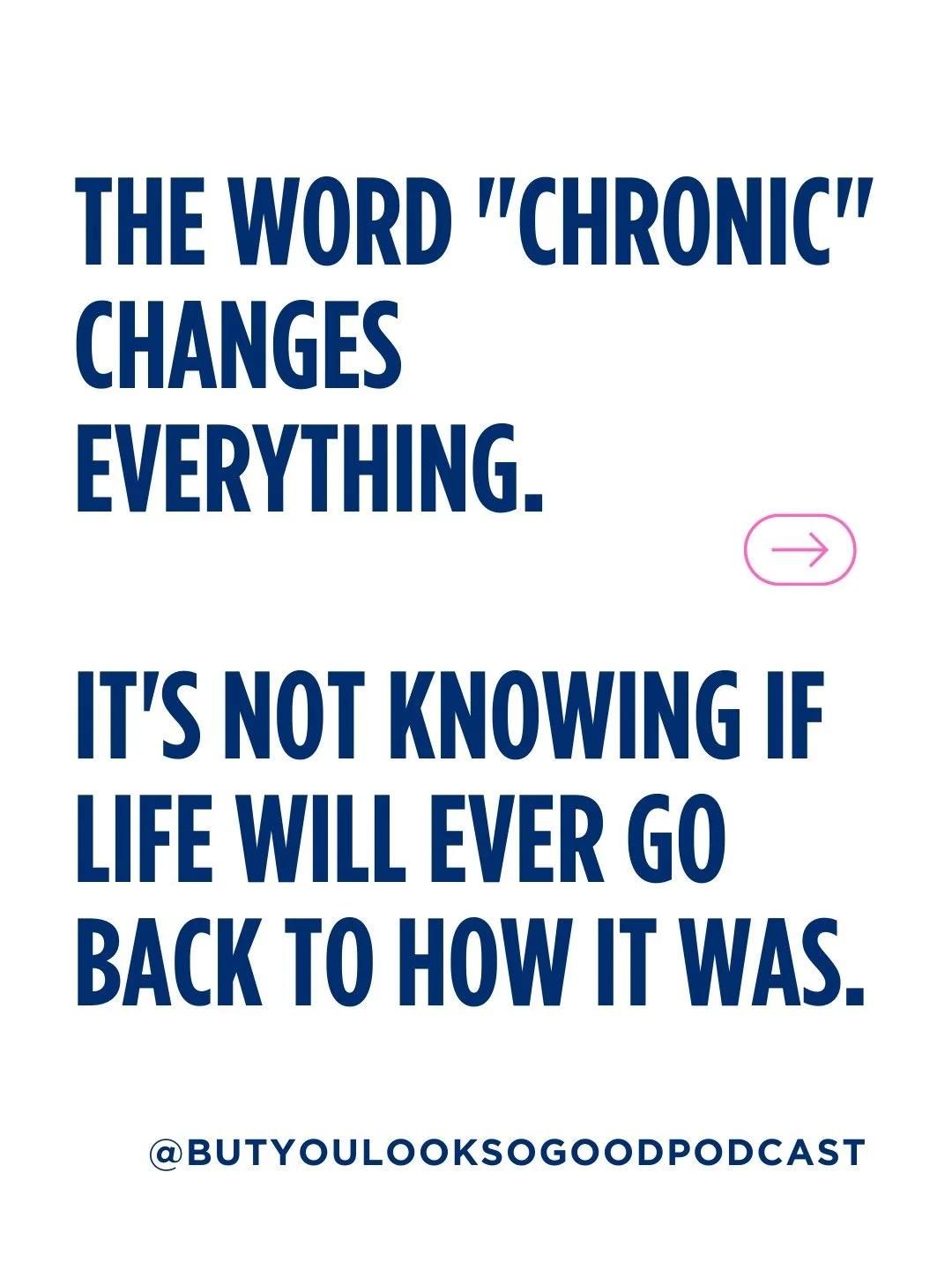 One of the hardest parts of chronic illness isn't just the symptoms.

It's realising they might never leave.

Most of us grow up believing illness follows a familiar story: you get sick, you get treatment, and eventually you get better.

But chronic 