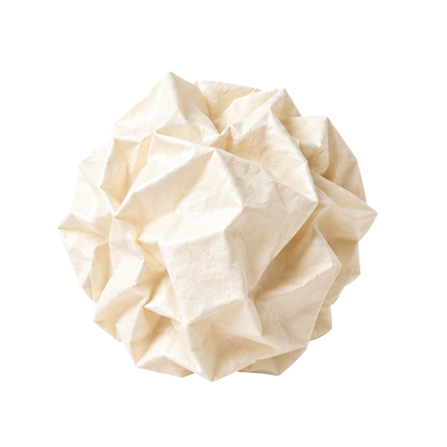 A crumpled piece of paper