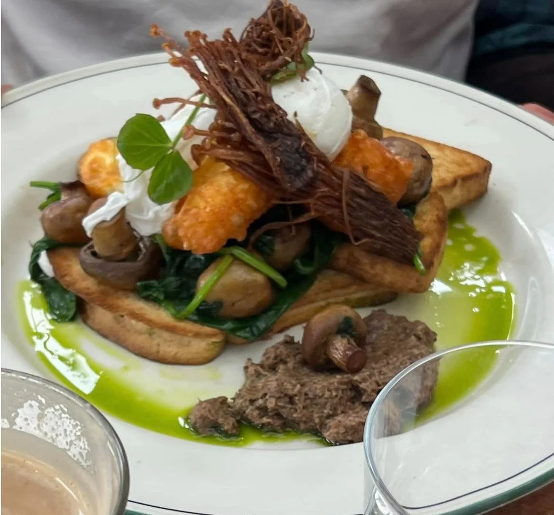 Kick off your Tuesday morning with a Brown Cow breakfast classic, like our Trio of Mushroom with fried enoki mushrooms, a porcini and olive tapenade, saut&eacute;ed button mushrooms, spinach, halloumi, poached egg and a green oil all on multigrain to
