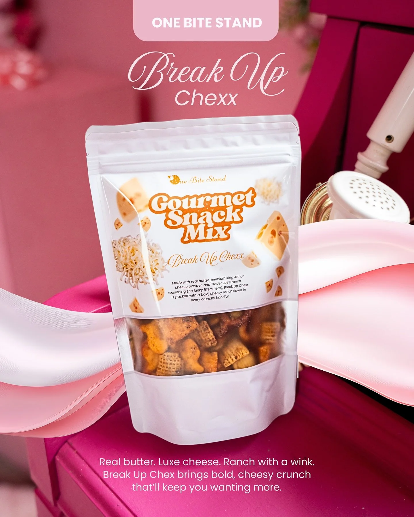 Some breakups leave you in tears&hellip; but this one? Totally worth it. 😘

Break Up Chexx is the kind of rebound you don&rsquo;t regret, cheesy, crunchy, and drenched in ranch that hits just right. ✨

No drama, no apologies&hellip; just bold flavor
