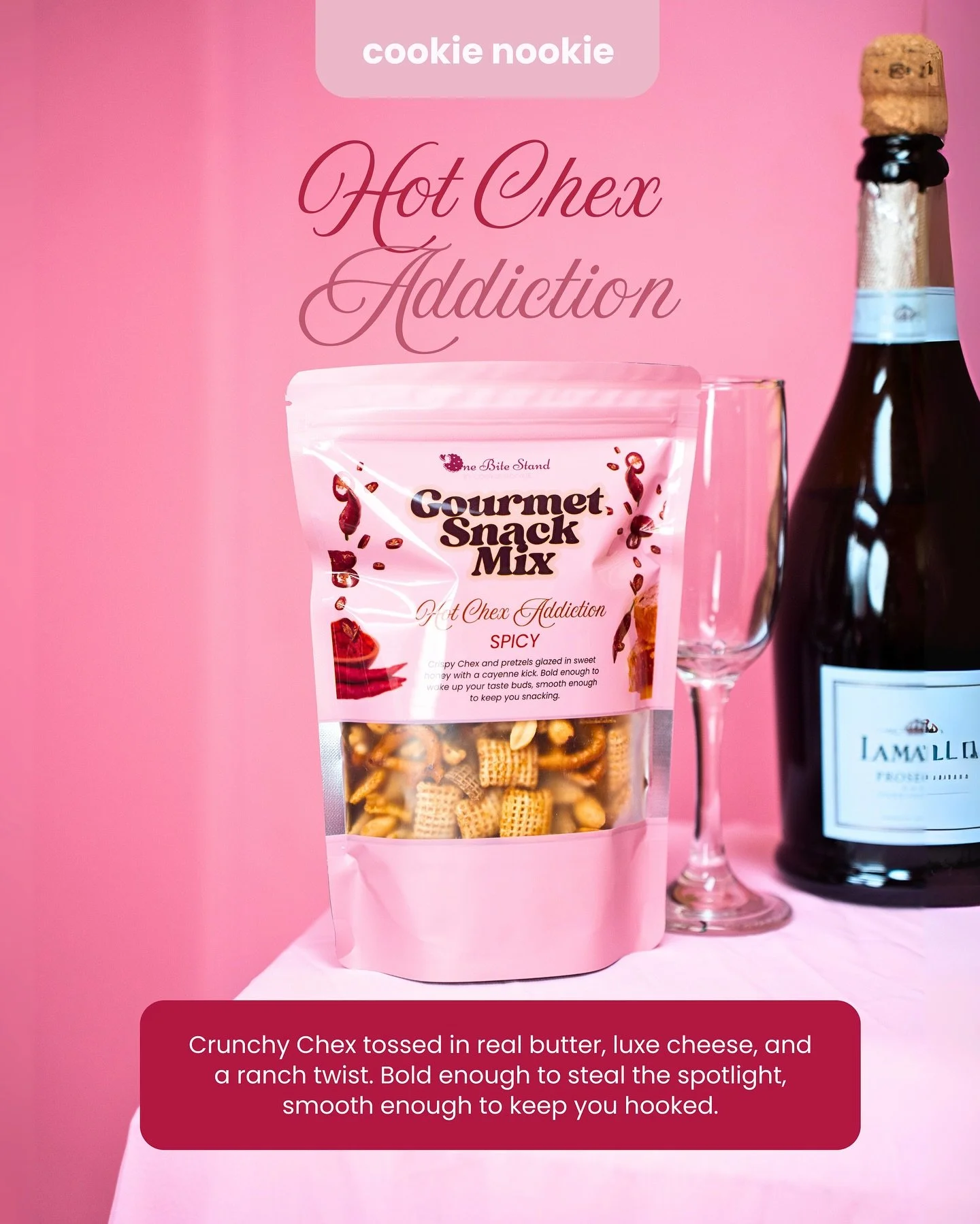 Some snacks flirt with you&hellip; then there&rsquo;s Hot Chexx Addiction. 🌶️🫦

Crispy Chex, crunchy pretzels, all smothered in that sticky hot honey glaze that hits just right. Sweet. Fiery. Addictive. Basically a snack with attitude&hellip; kinda