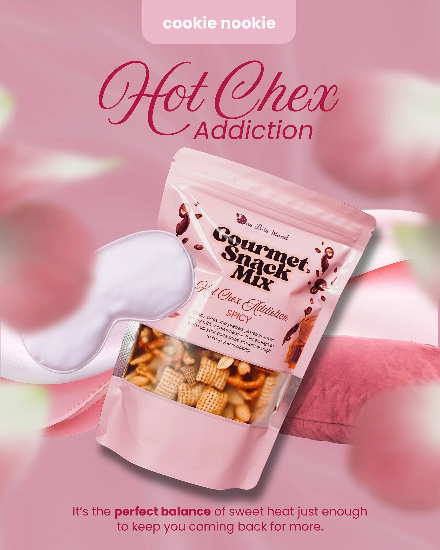 Sweet. Spicy. Straight-up irresistible. 🔥

Our Hot Chexx Addiction isn&rsquo;t here to play nice, she&rsquo;s the perfect balance of sweet heat that&rsquo;ll tease your taste buds and leave you wanting more.

It&rsquo;s the kind of snack that flirts