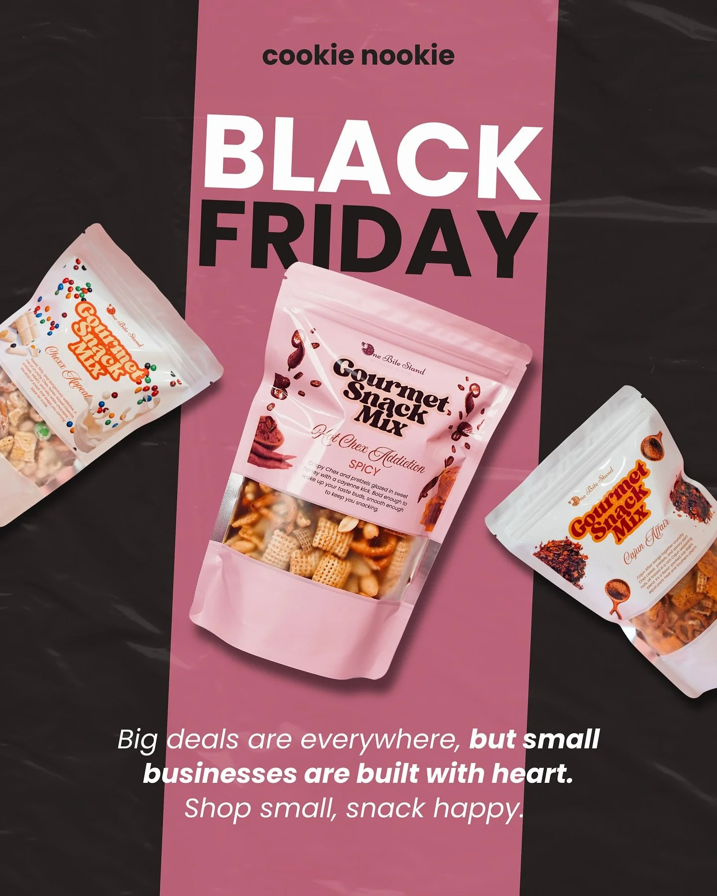 Hey&hellip; stop scrolling!

It&rsquo;s Black Friday and all 8 flavors of our snack mixes are ready to snack your way.
Sweet, spicy, crunchy&hellip; seriously, they&rsquo;re just too good to miss 😉
Shop small, snack happy 💖

Comment MIX and I&rsquo