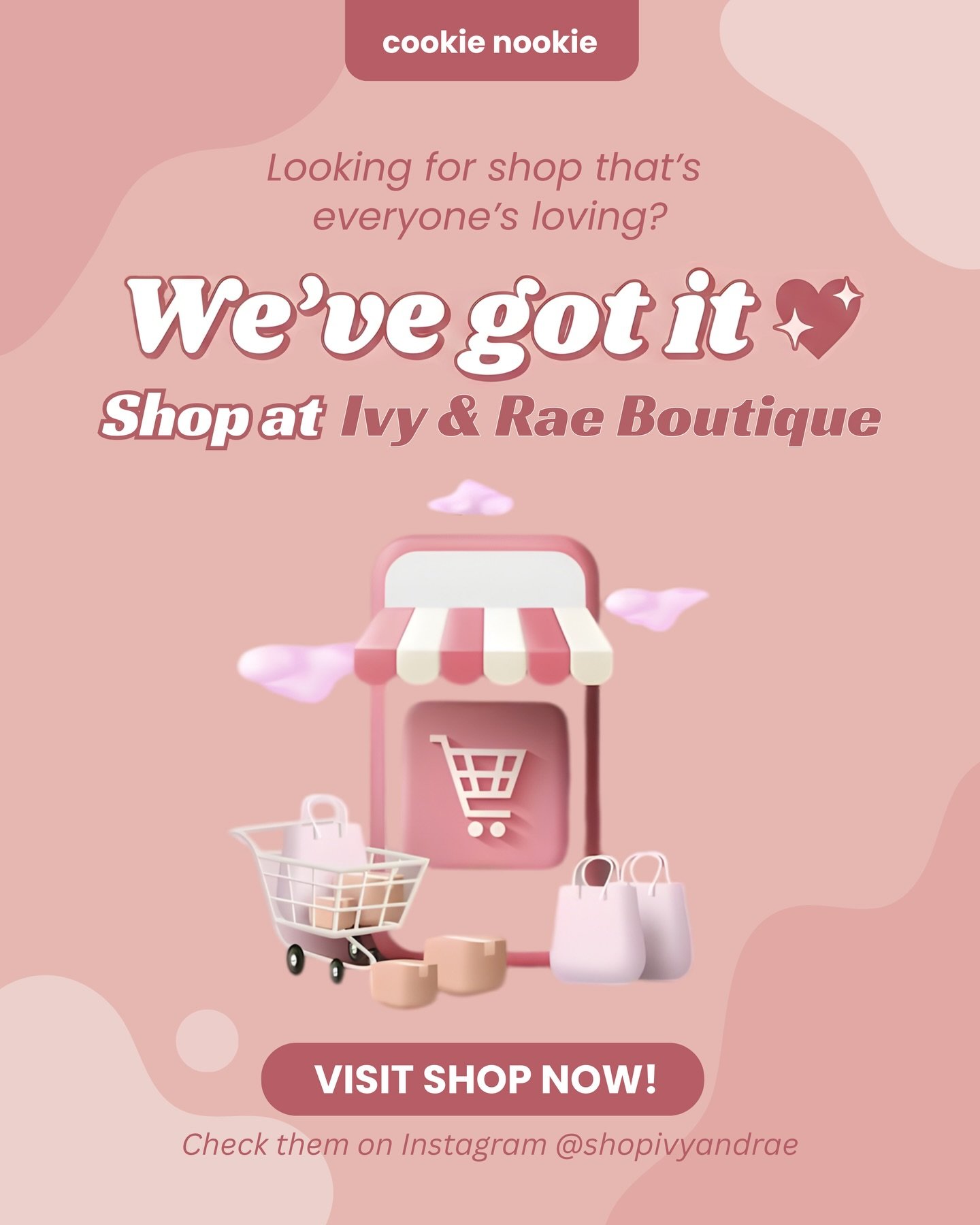 A shop worth walking into&hellip; and staying a little longer.💕

You can now find Cookie Nookie at Ivy &amp; Rae Boutique, a thoughtfully curated space filled with pieces you&rsquo;ll genuinely enjoy.

While you&rsquo;re browsing, don&rsquo;t forget