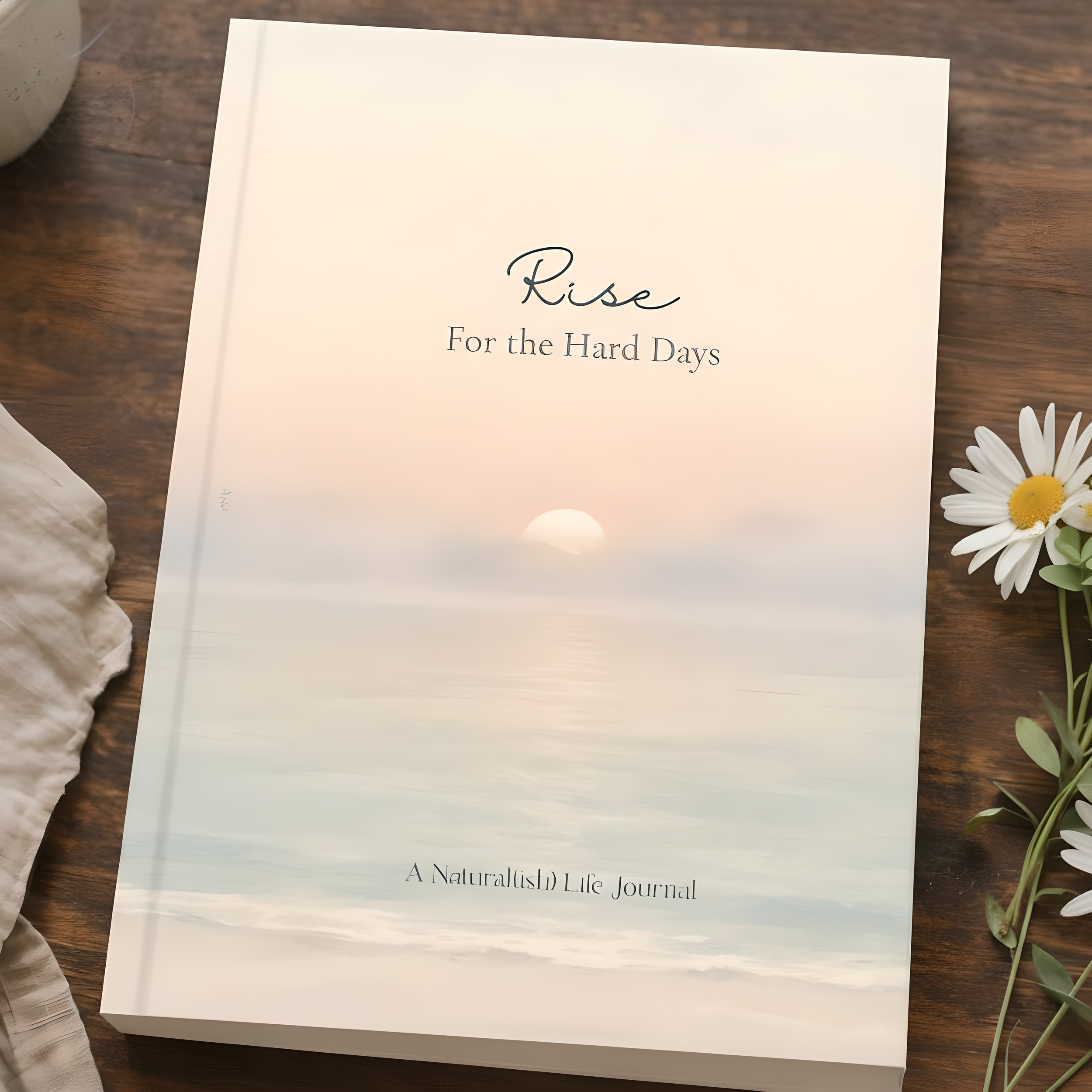 Rise for the hard days Journal. A journal for when things are going well, but there is something missing.