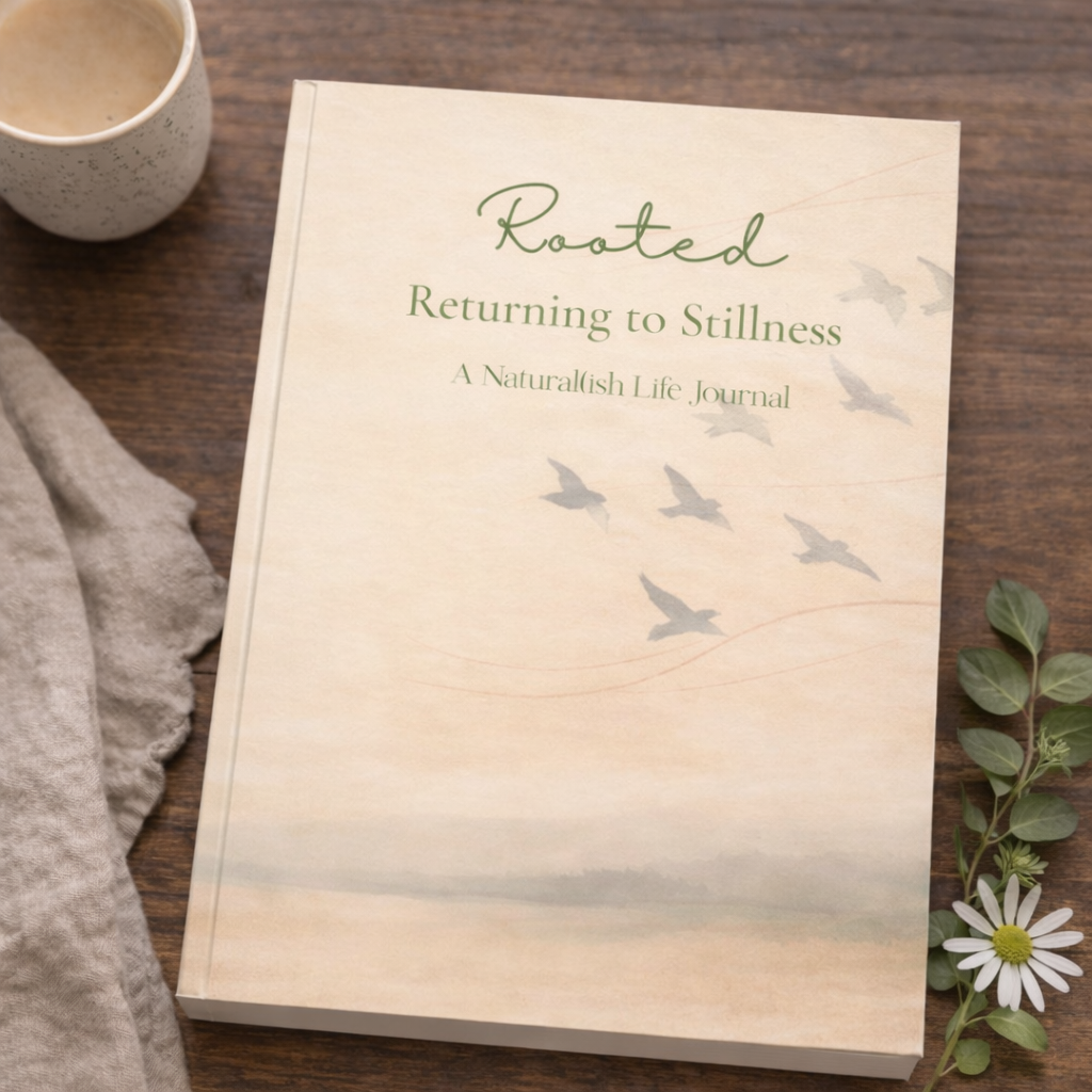 Rooted - Returning to Stillness Journal. A journal to remind you to slow down and take in nature.