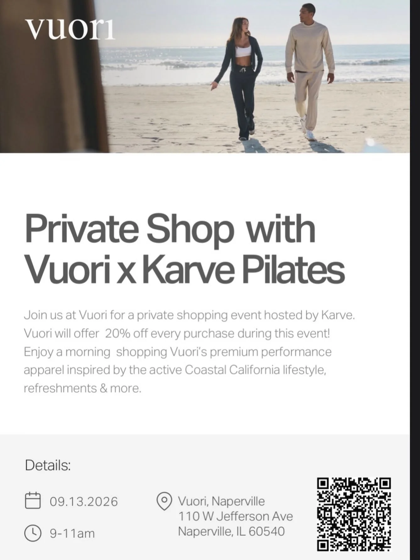 Just for our Karve members. 🤍

We&rsquo;re excited to invite you to an exclusive Karve x Vuori Private Shopping Experience ✨

Vuori will be opening its doors exclusively for Karve members before the store opens to the public. Enjoy a private morning