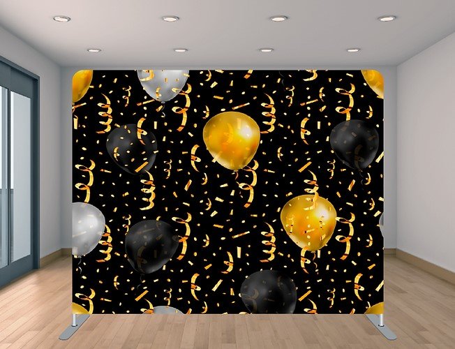 Black and Gold Balloons