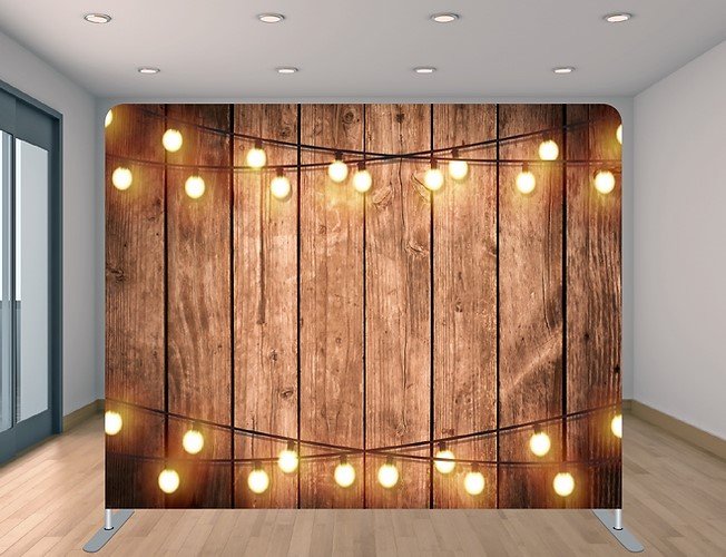 Wooden Fence w/ Lights