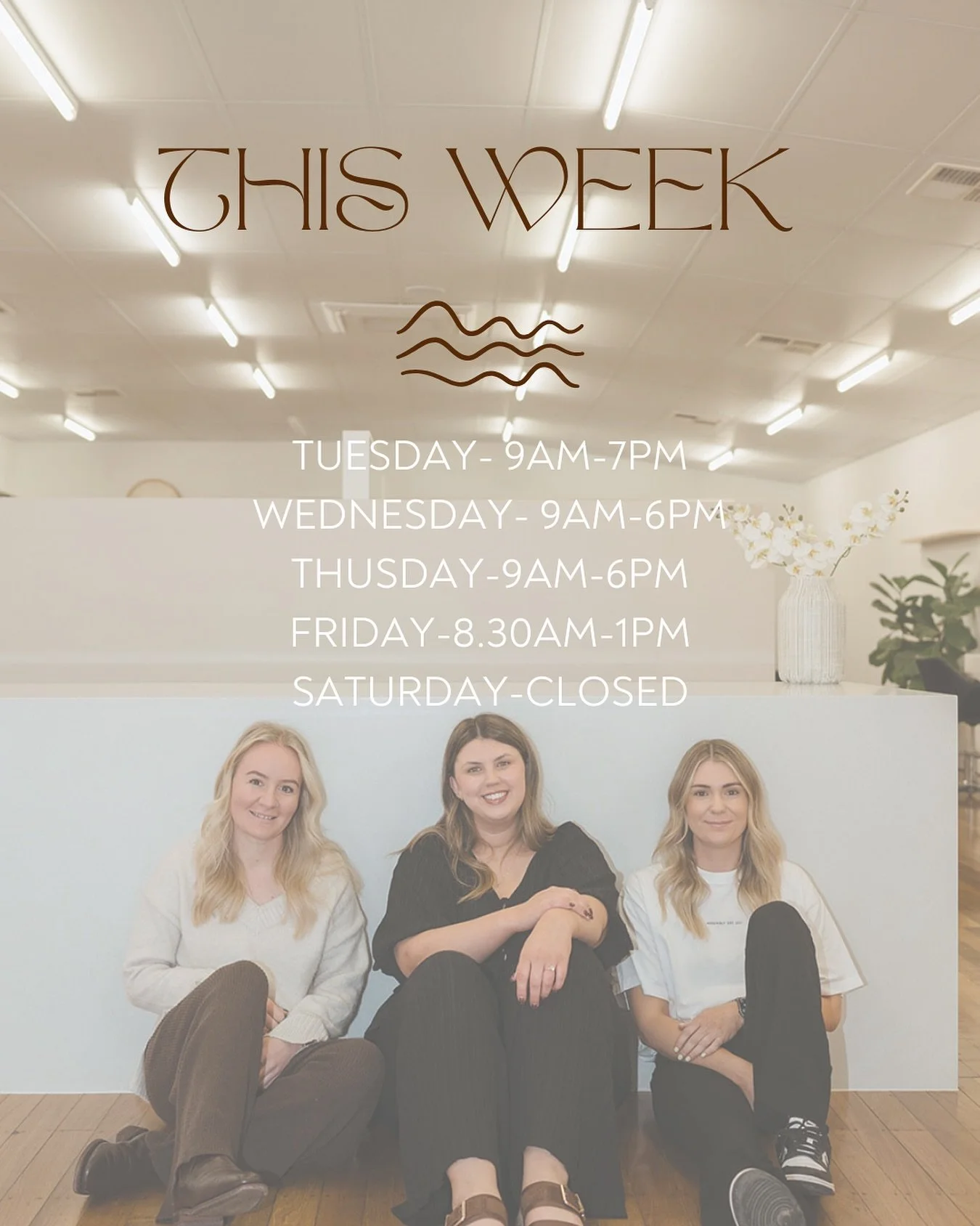 Our opening hours are a little different this week ❤️❤️ sorry for any inconvenience