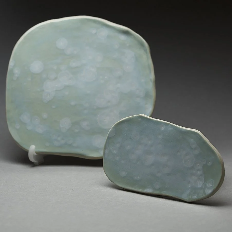 Celadon Bloom Plates