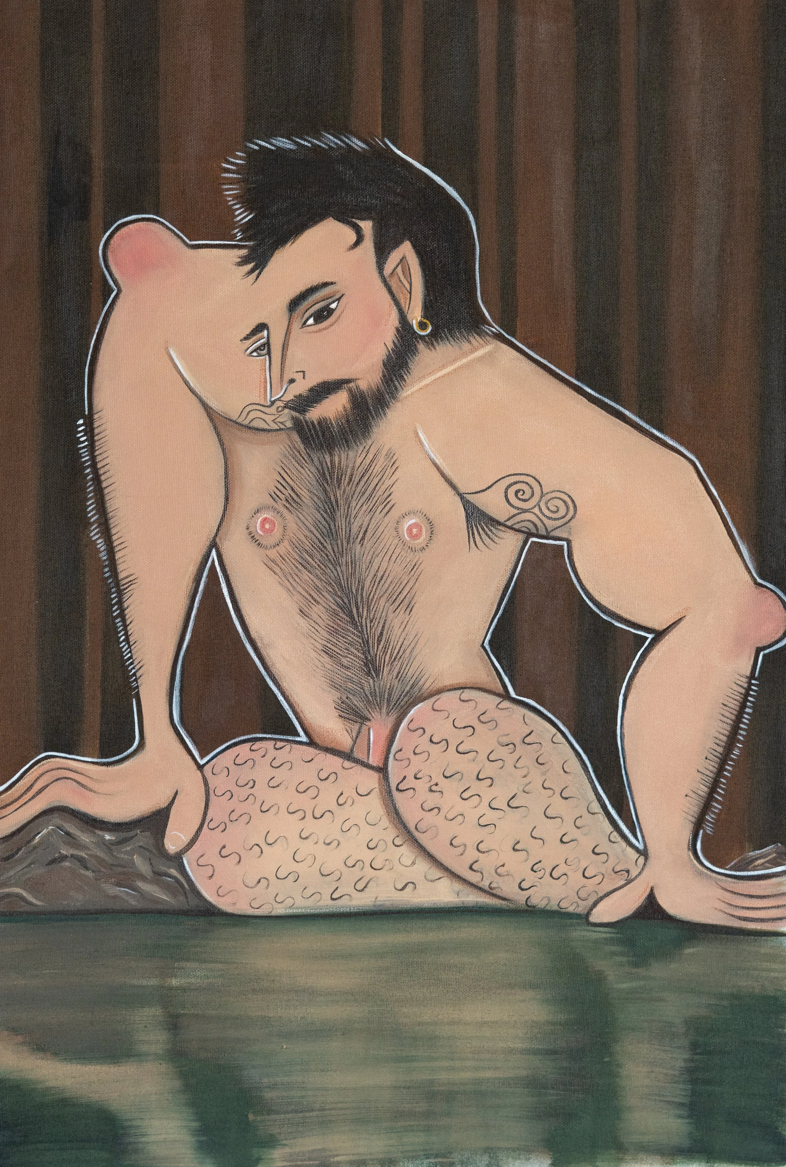 Narcissus, 2025, oil on canvas, 62x44 cm