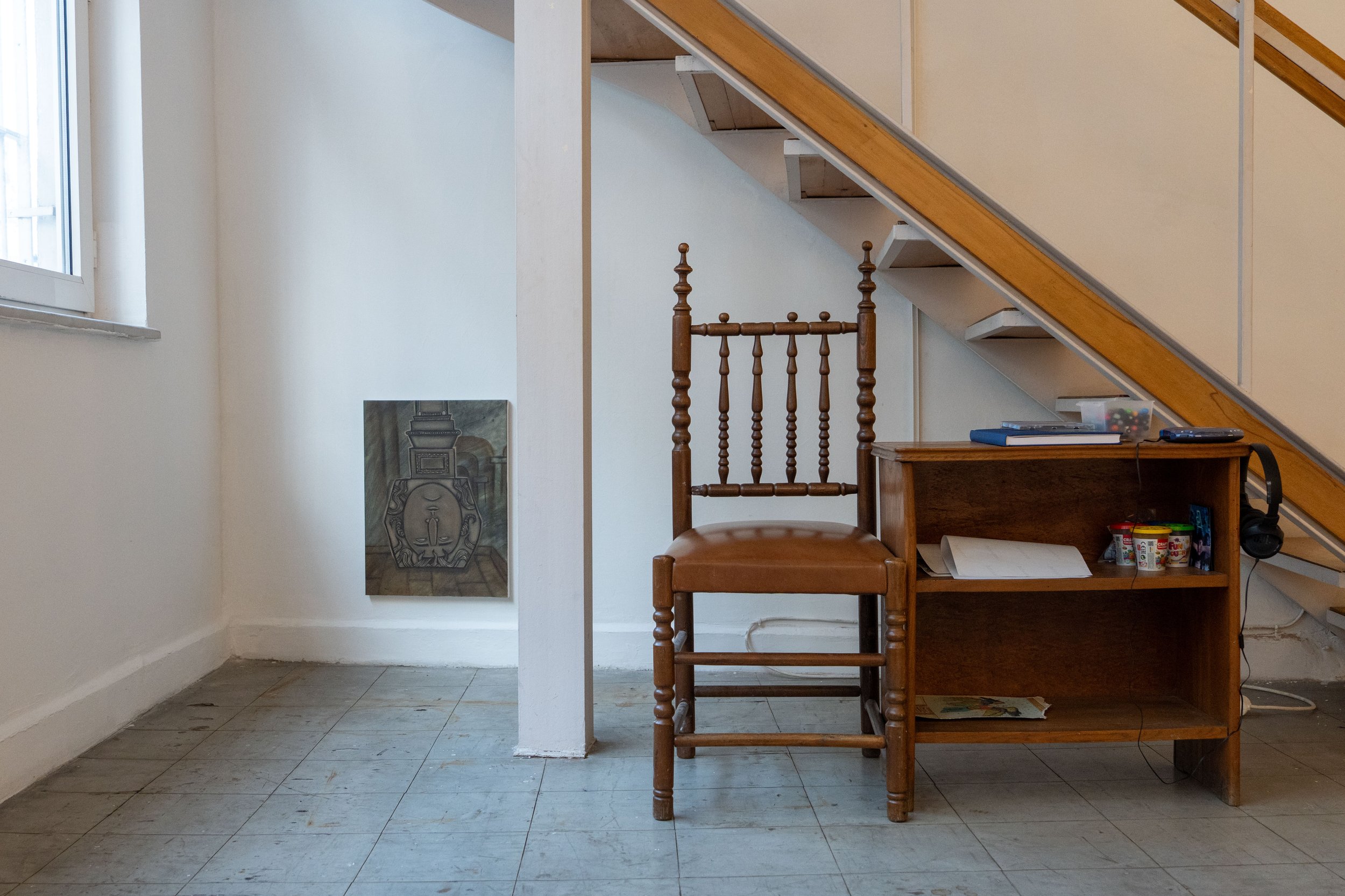 Installation video, "Medusa Head" and listening station