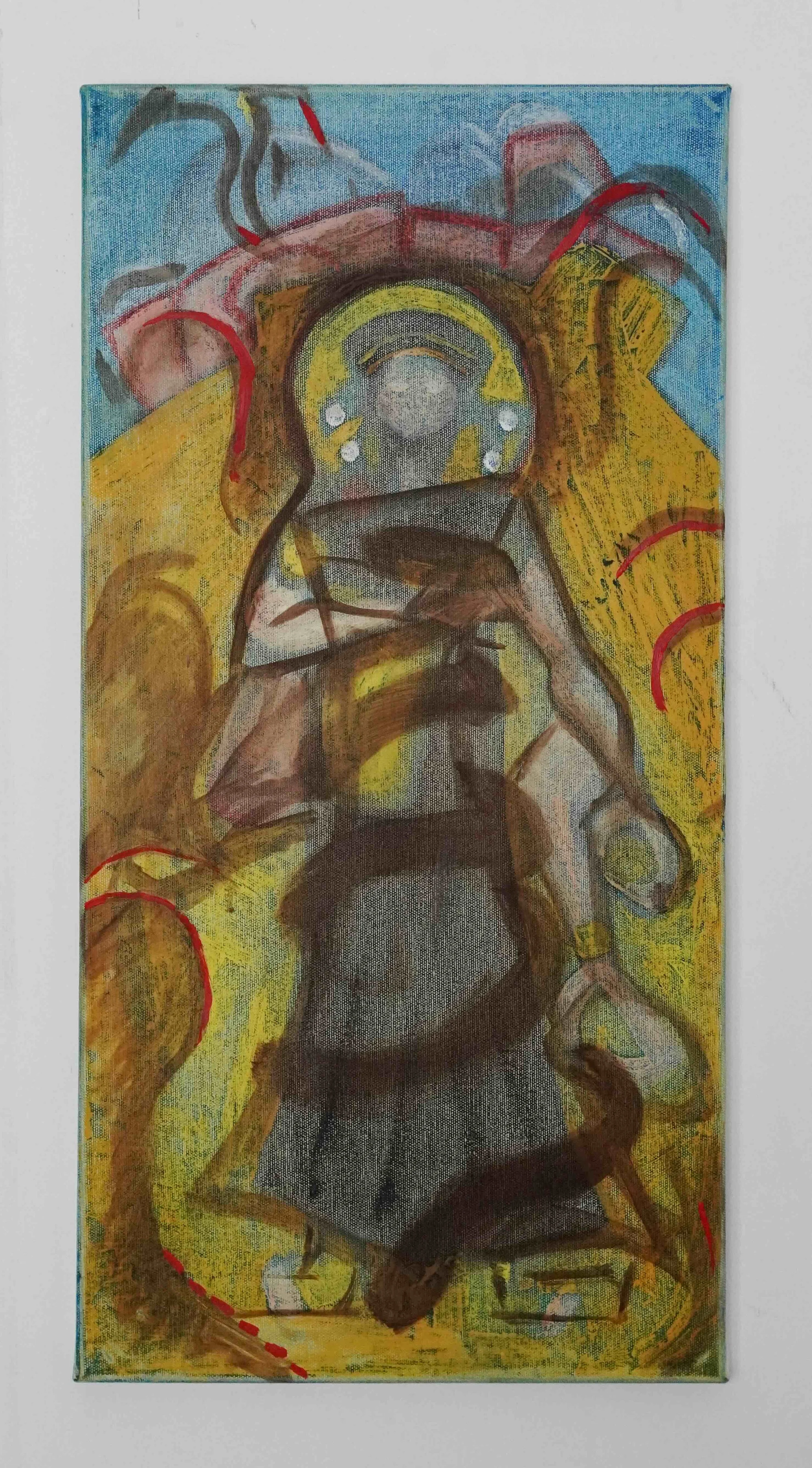 Faded Constantine, 2024, oil on canvas, 30x60 cm